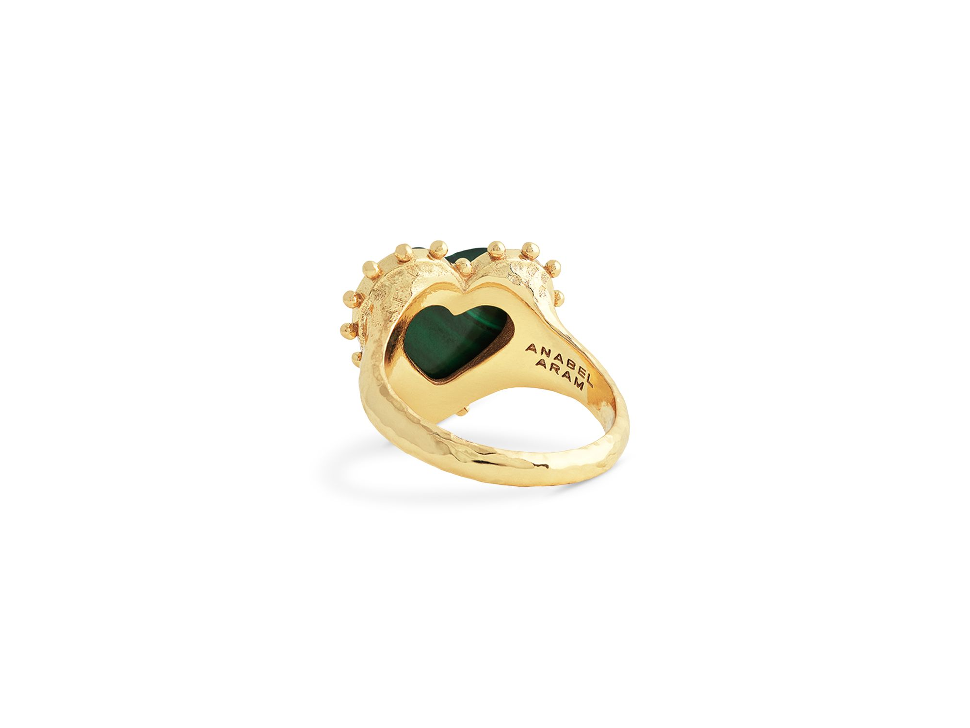 Malachite Heart Ring — Image 4