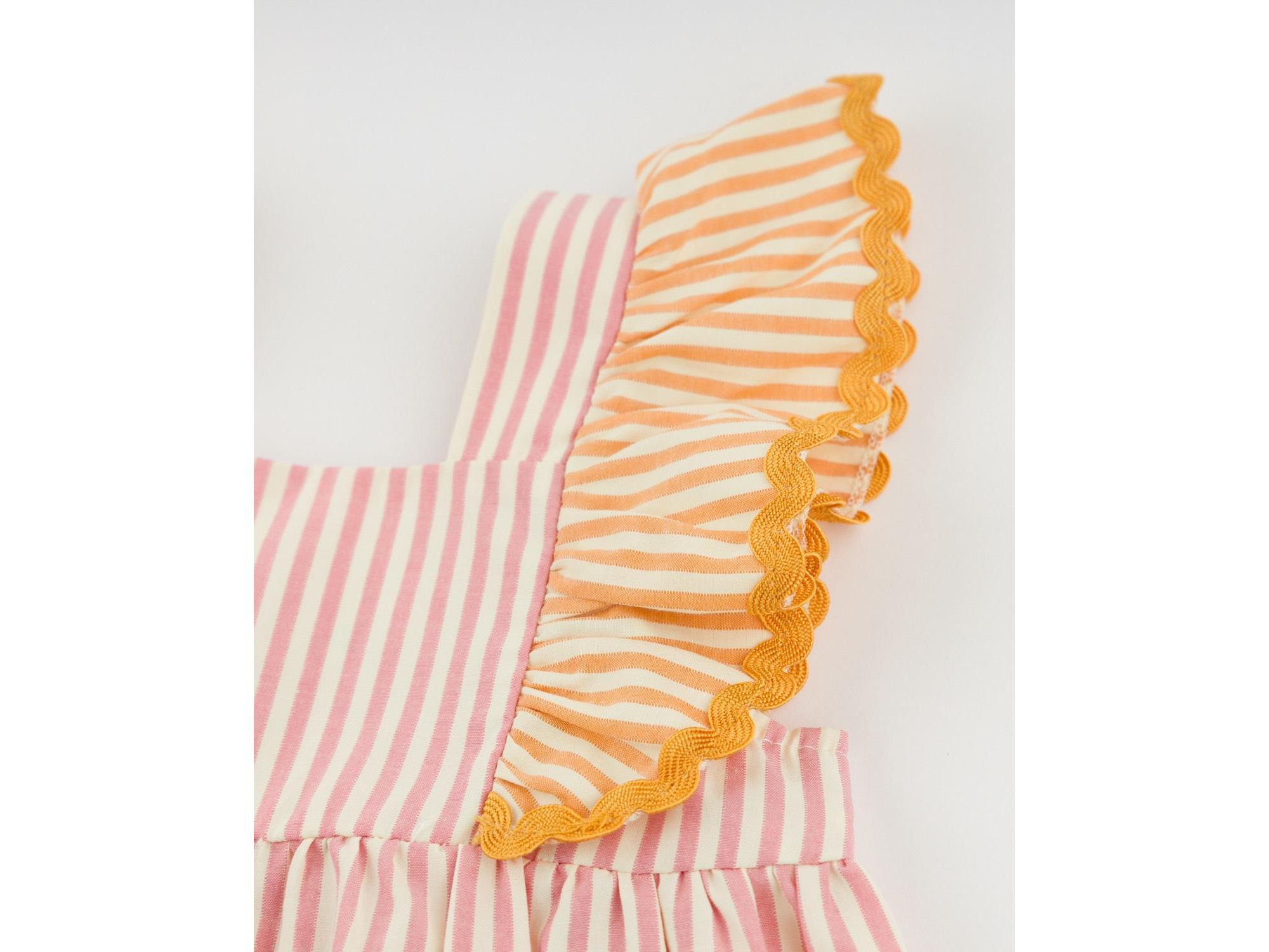 Girls' Amelia Cabana Ruffle Sleeve Dress - Baby, Little Kid — Image 3