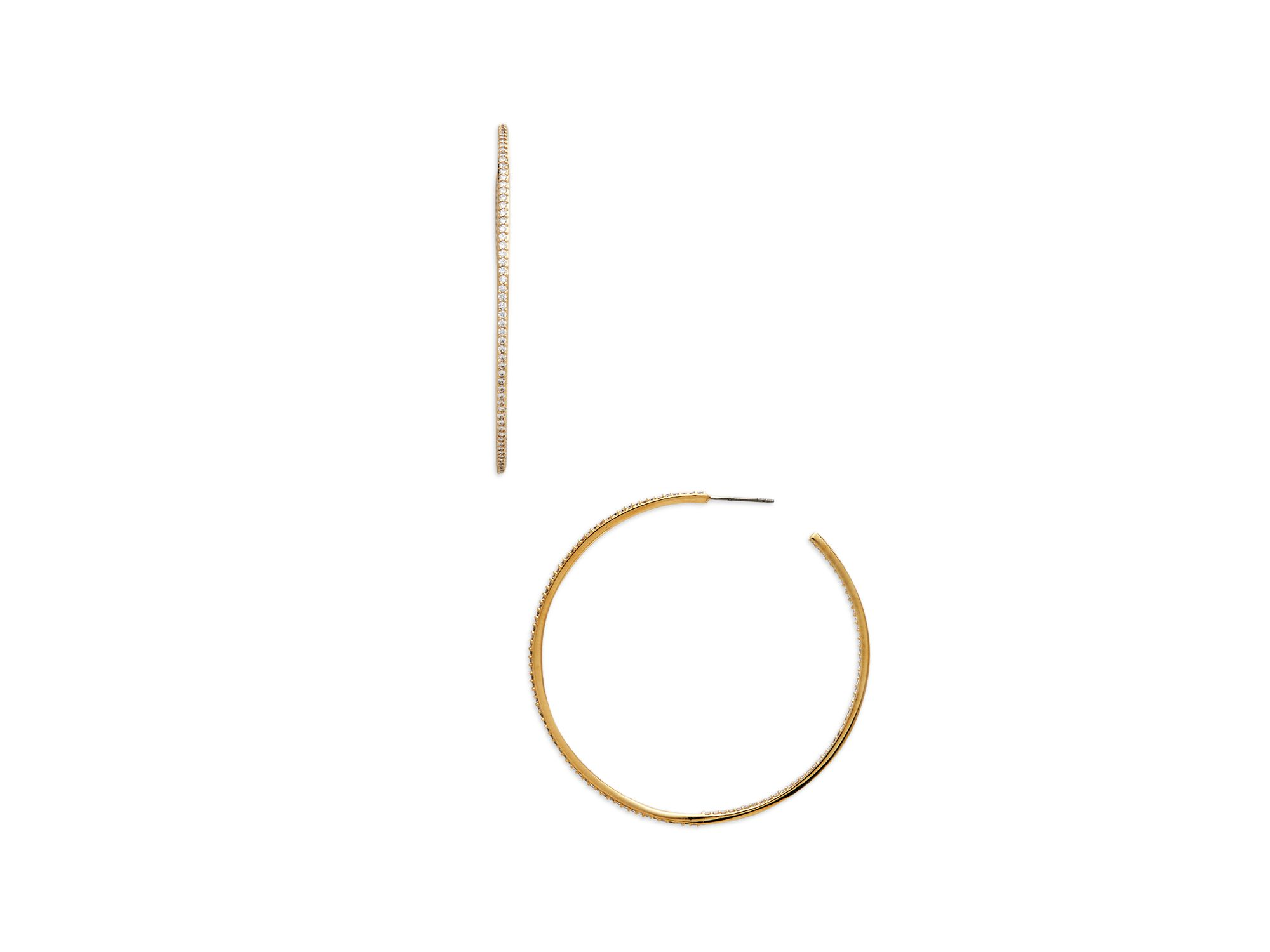 Pavé Hoop Earrings — Image 6