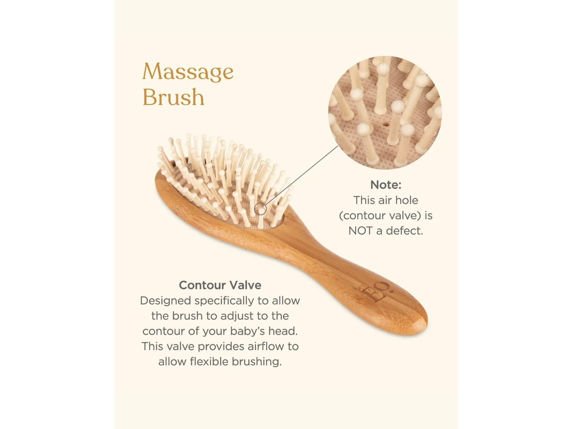 Unisex 3-Piece Bamboo Brush & Comb Set - Baby — Image 3
