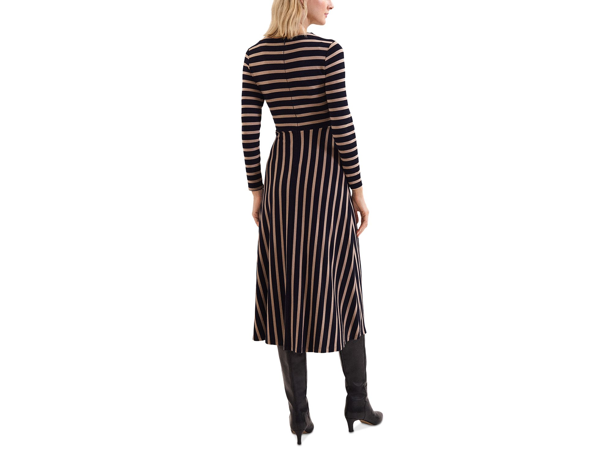 Mia Striped Midi Dress — Image 9