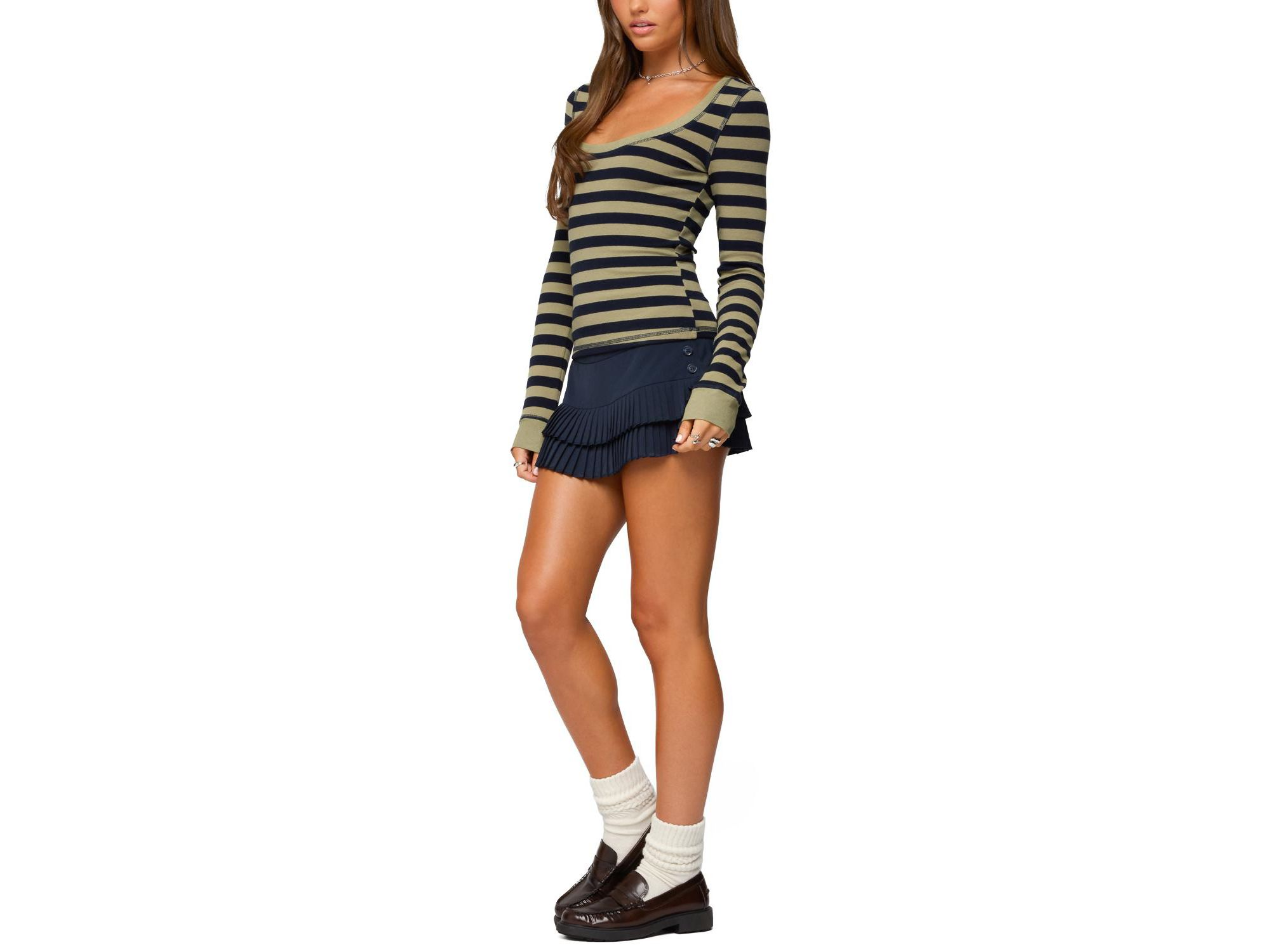 Rainey Striped Long Sleeve Top — Image 5