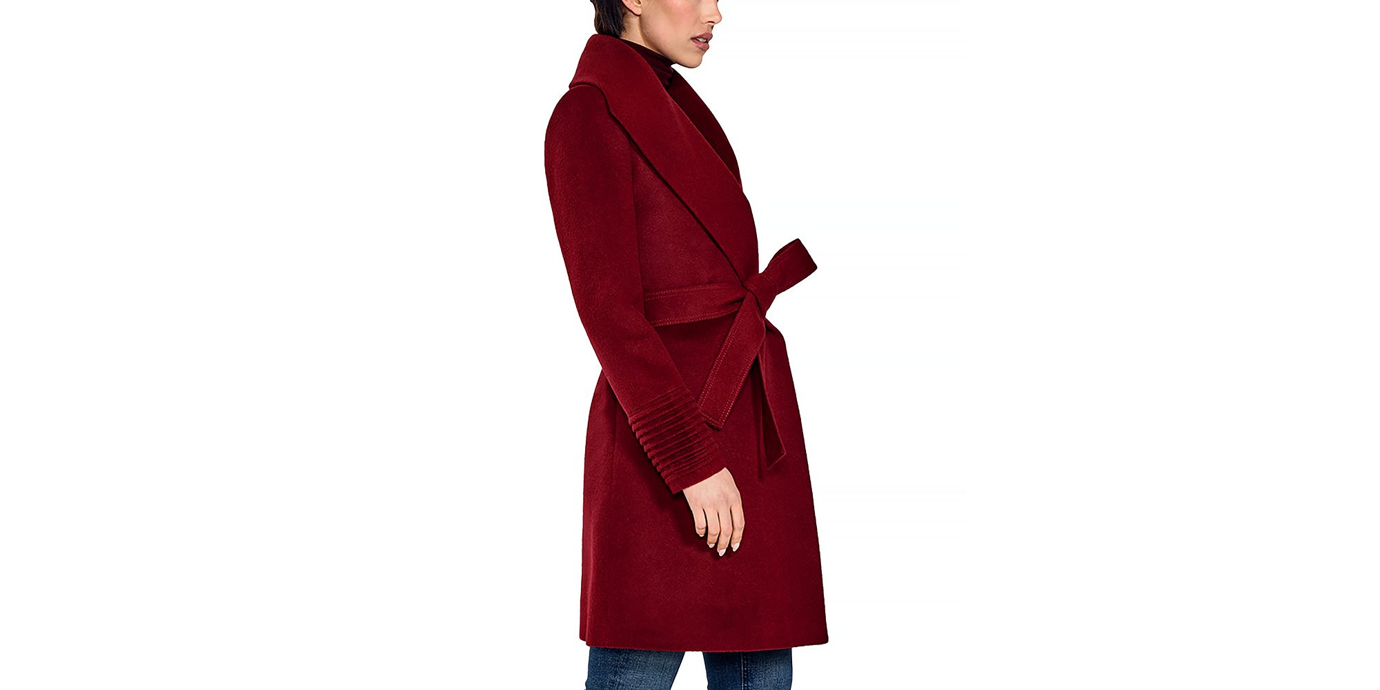 Shawl Collar Wrap Coat — Image 5