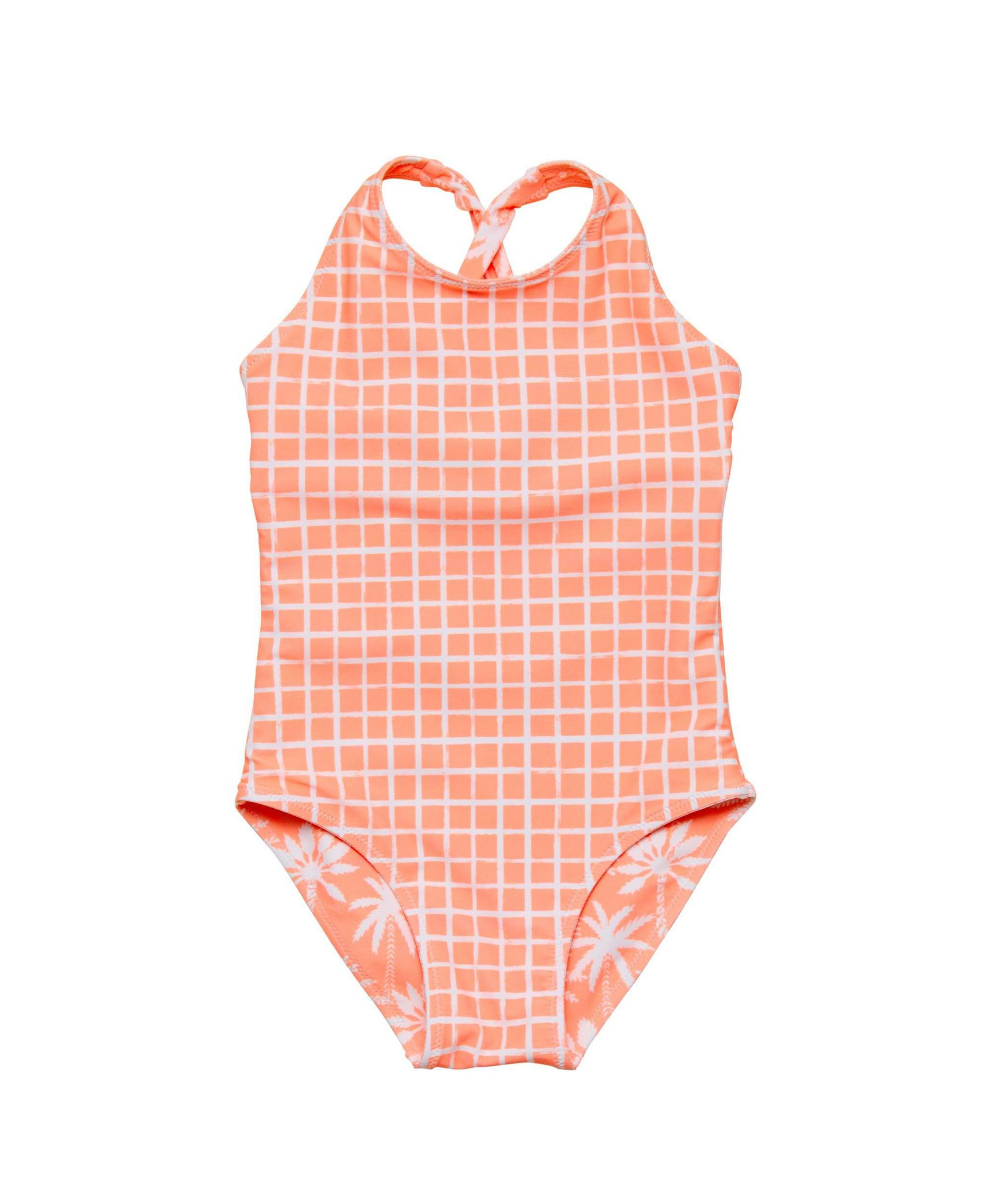 Girls' Cali Palms Recycled X Back Swimsuit - Little Kid, Big Kid — Image 5