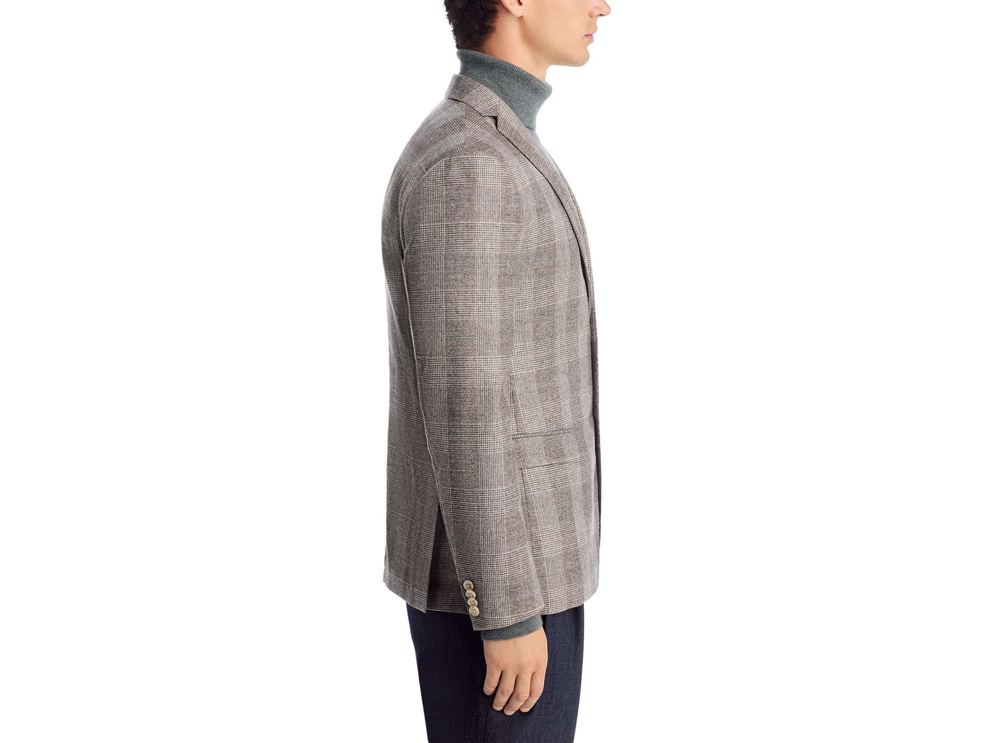 Varick Slim Fit Jersey Plaid Sport Coat — Image 5