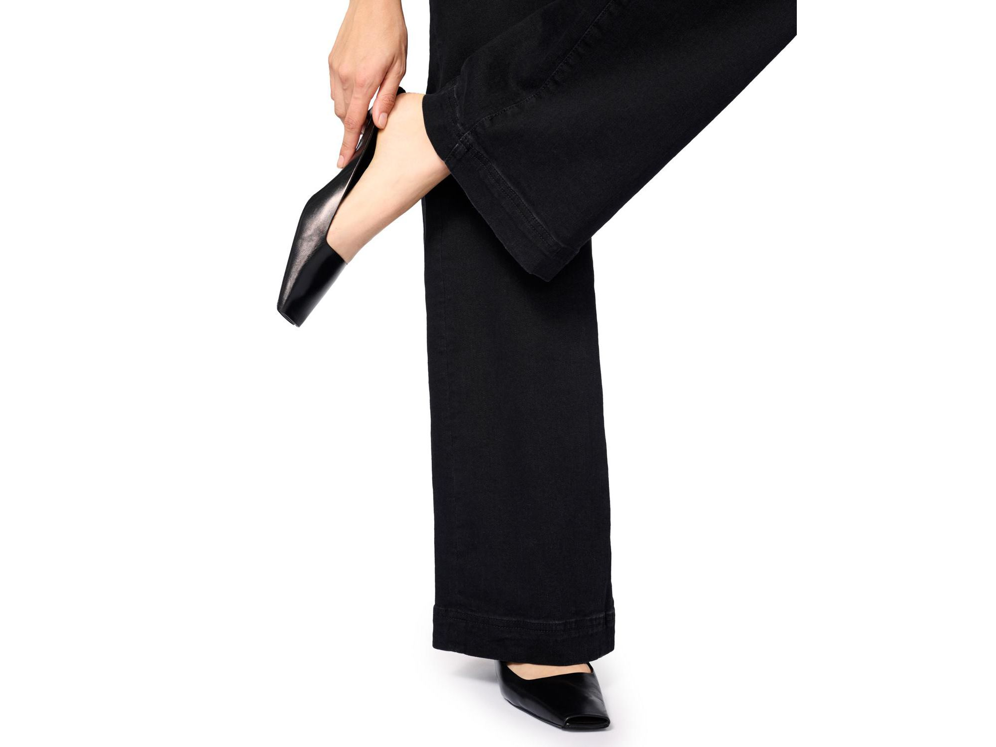NCE Wide Leg Jeans in Inkwell — Image 3