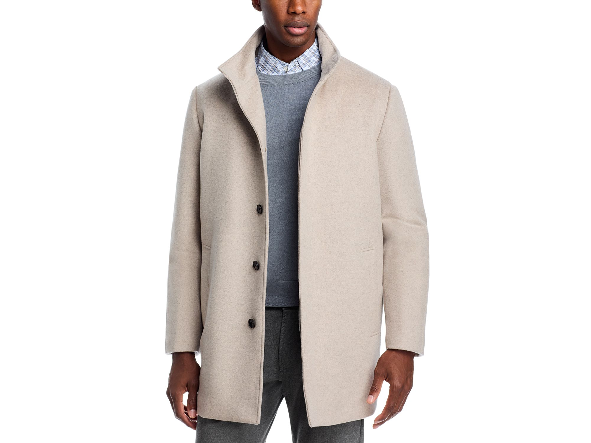 Mont Royal Wool & Cashmere Regular Fit Car Coat — Image 3