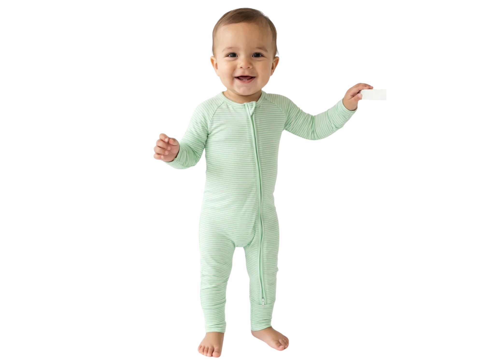 Boys' Pear Stripe Bamboo Sleeper - Baby — Image 7