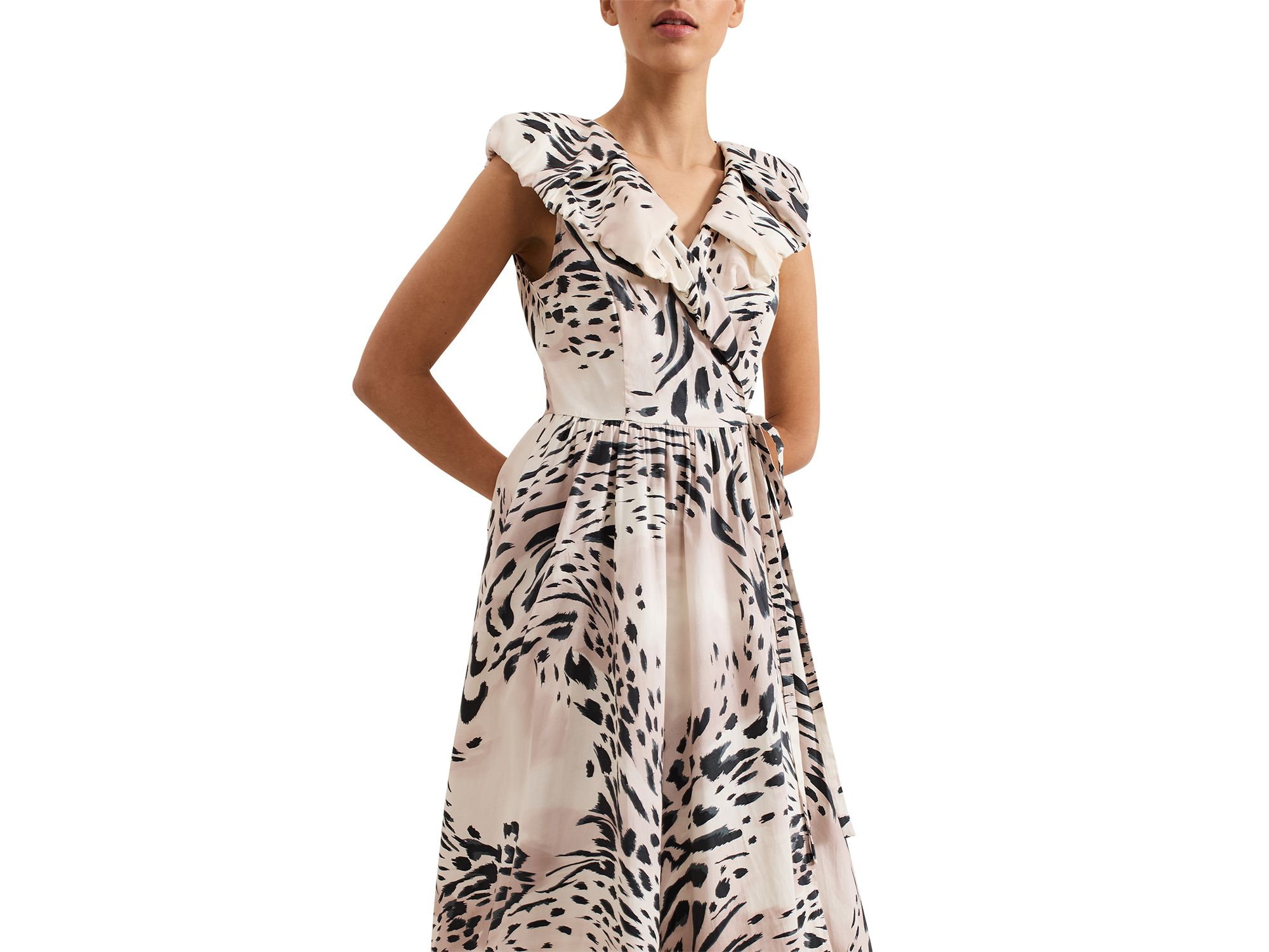 Trix Leopard Wrap Dress — Image 4