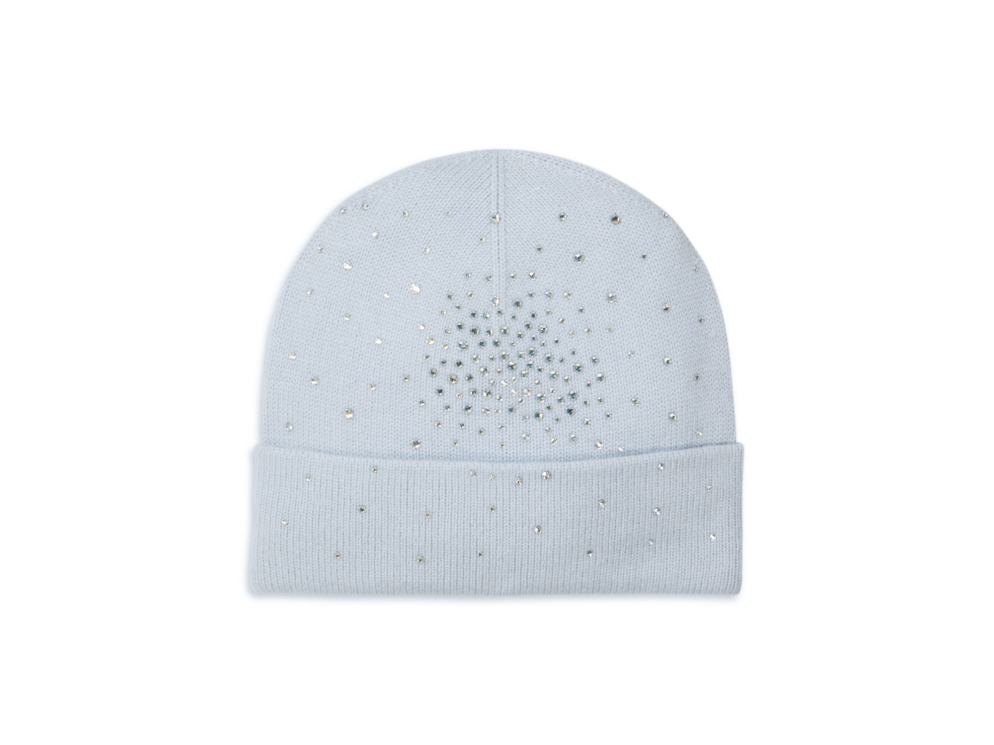 Cashmere Cuffed Jersey Knit Beanie - Image 1
