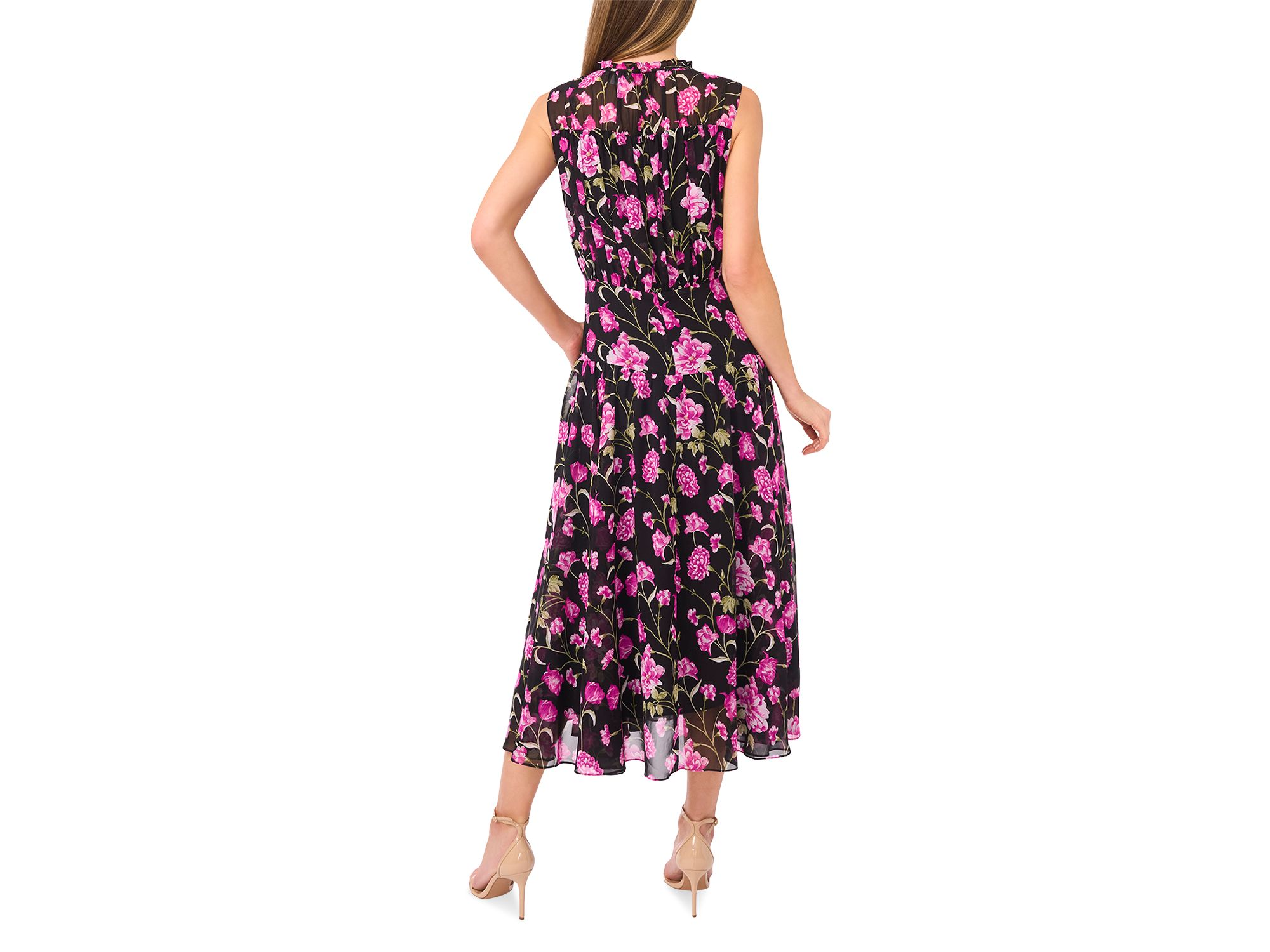 Shirred Midi Dress — Image 3