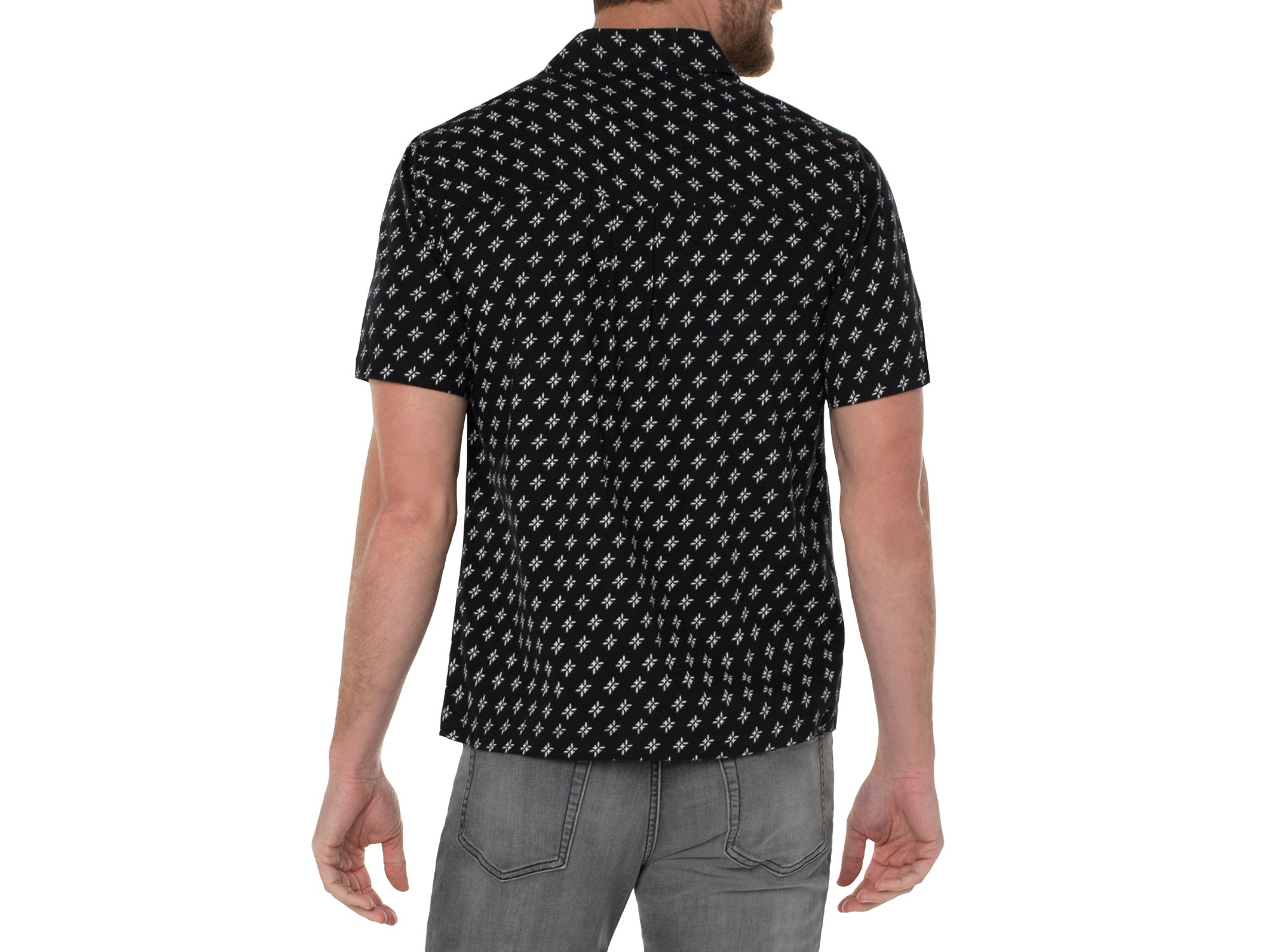 Garment Dyed Short Sleeve Printed Shirt — Image 3