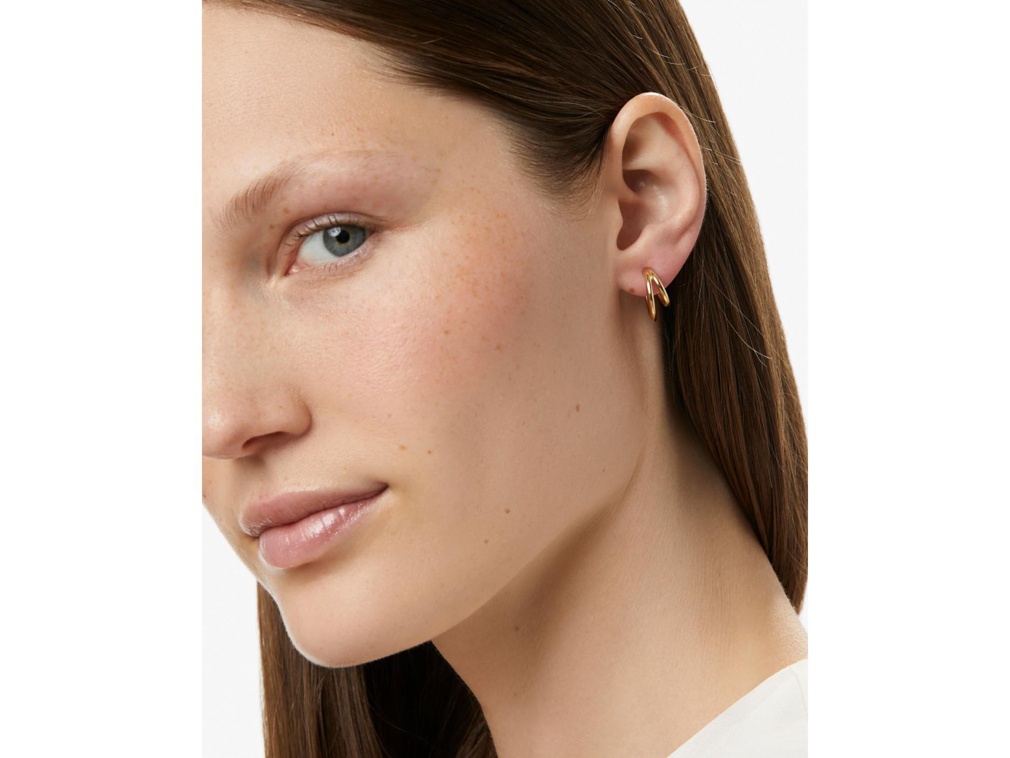 Double Hoop Earrings - Scarlett — Image 3