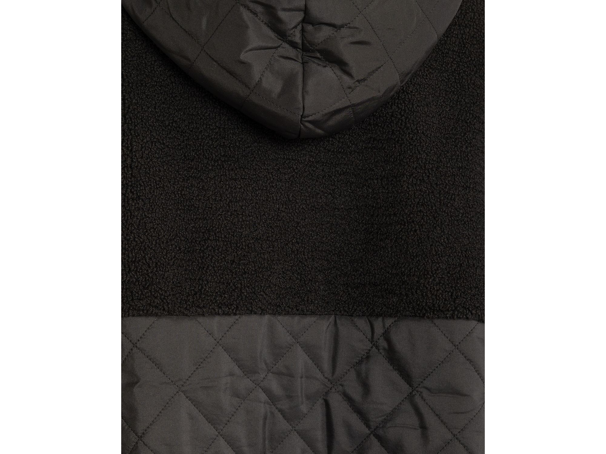 Combo Quilted Hooded Poncho — Image 4