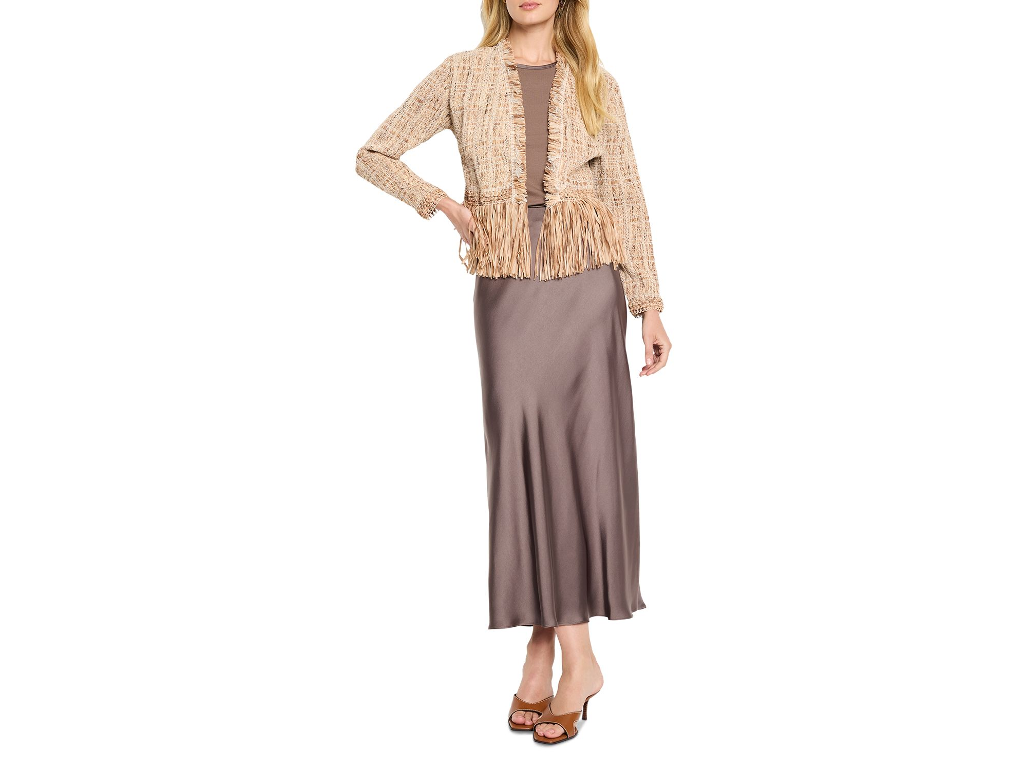Cork Fringe Knit Jacket — Image 4