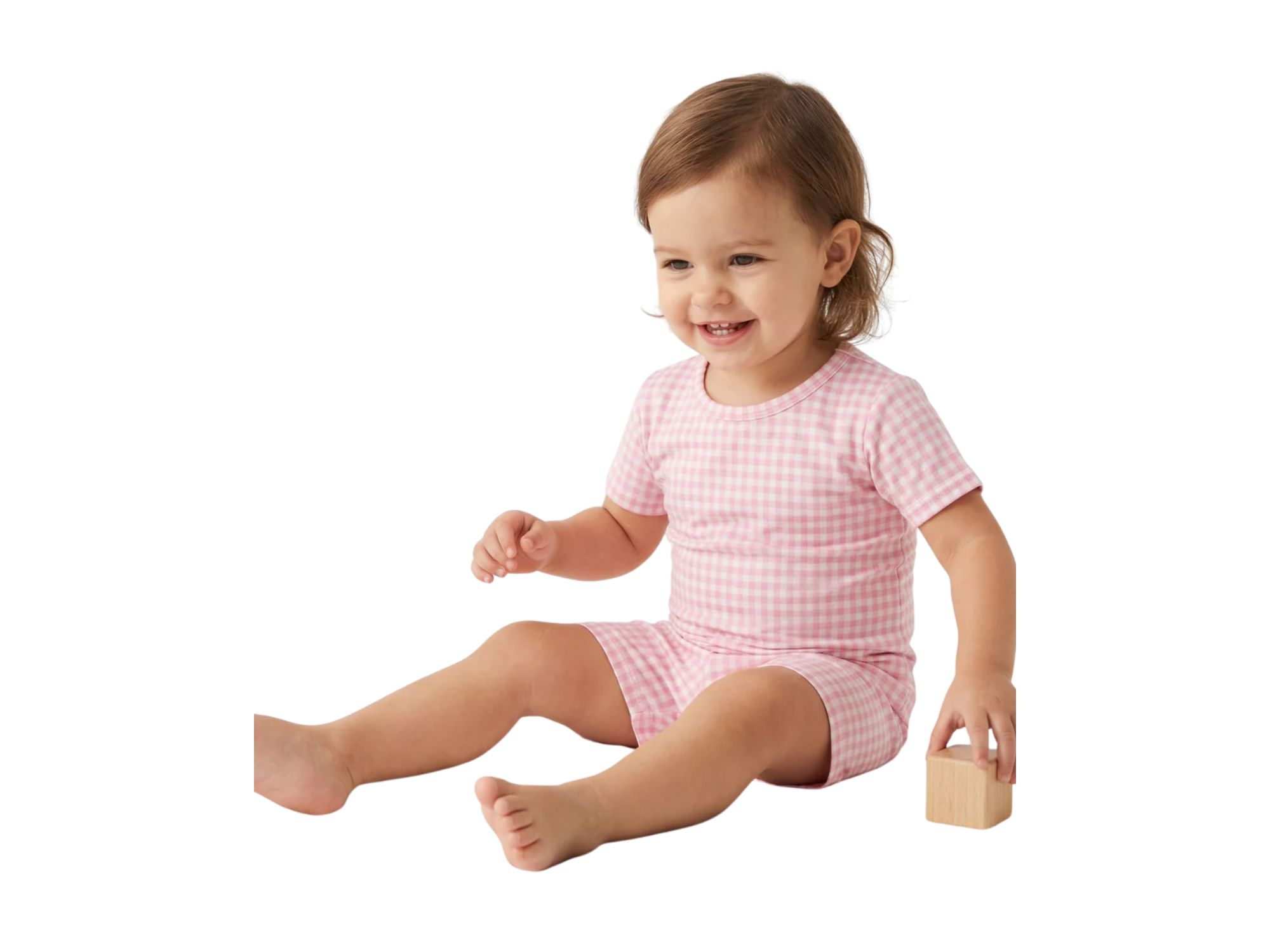 Girls' Sugar Gingham Pajama Set - Baby, Little Kid — Image 7