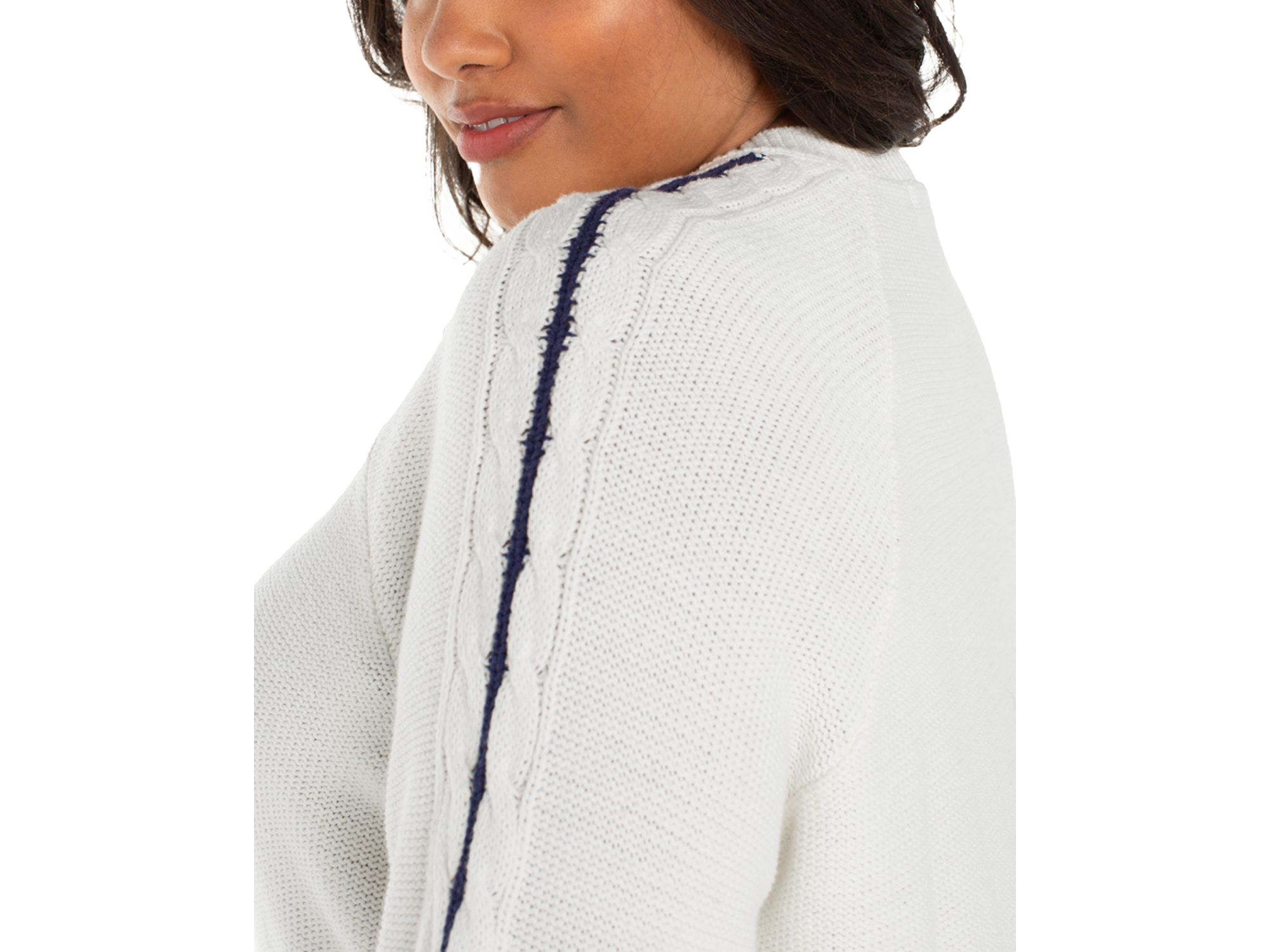 Long Sleeve Crewneck Raglan Sweater — Image 3
