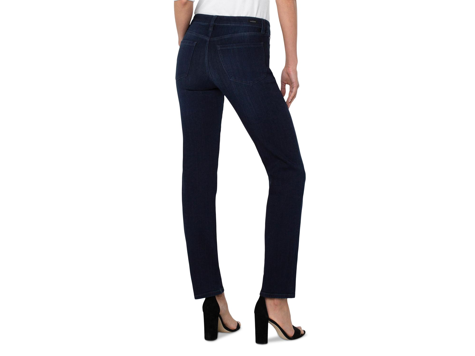Sadie Mid Rise Straight Jeans in Halifax — Image 4