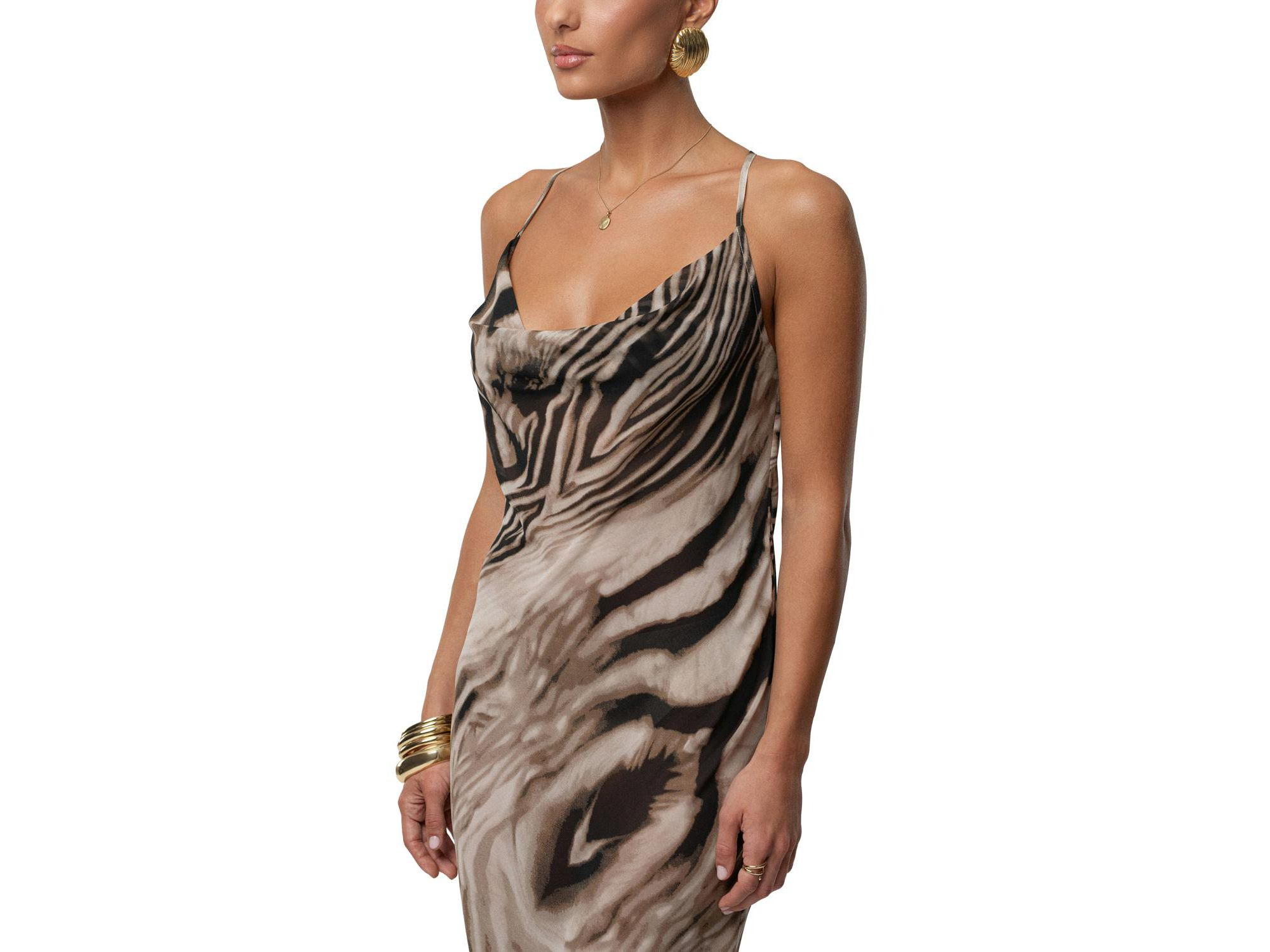 Zebra Print Infinite Journey Maxi Dress — Image 6