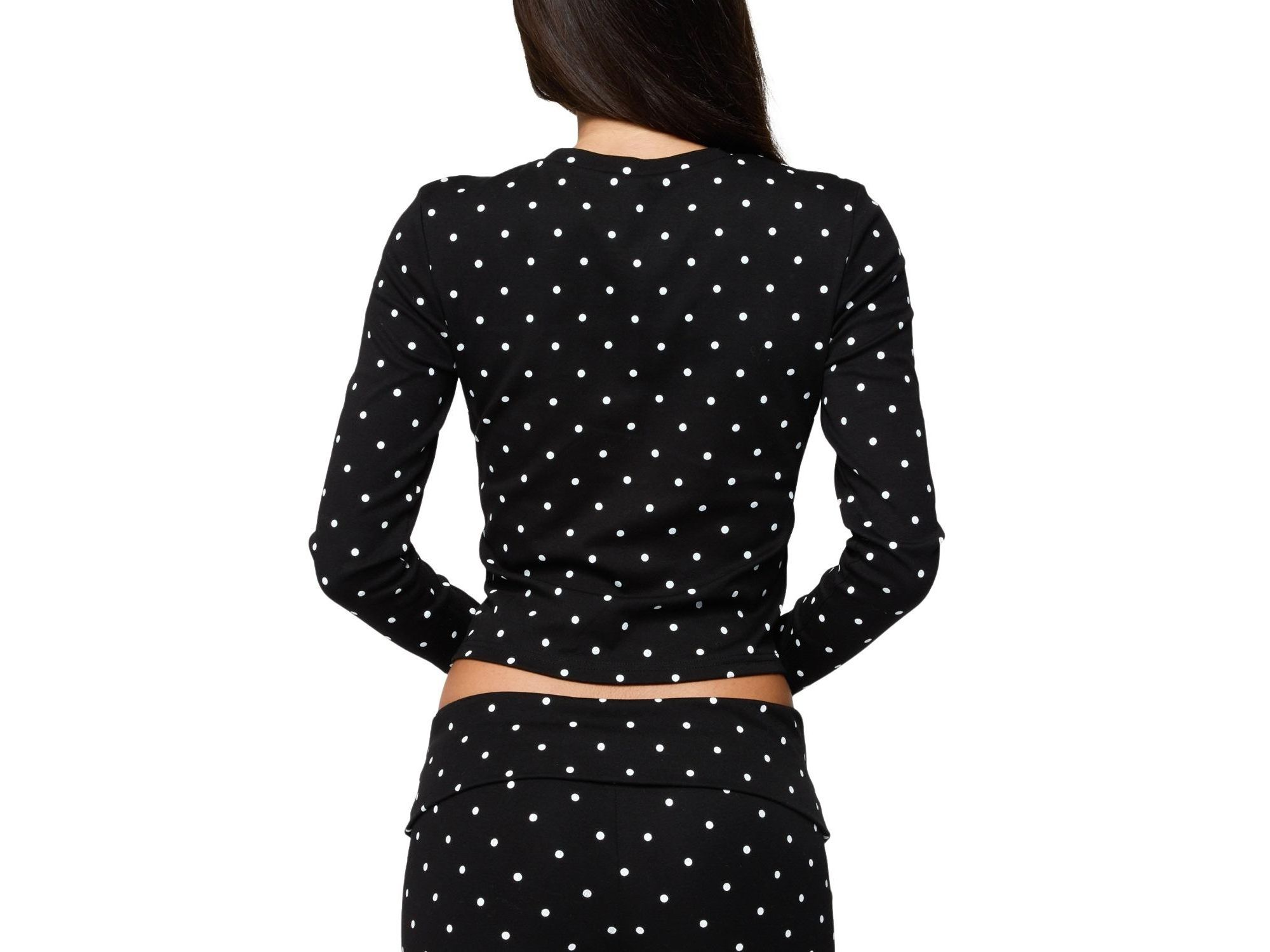 Daliya Polka Dot Long Sleeve Top — Image 3