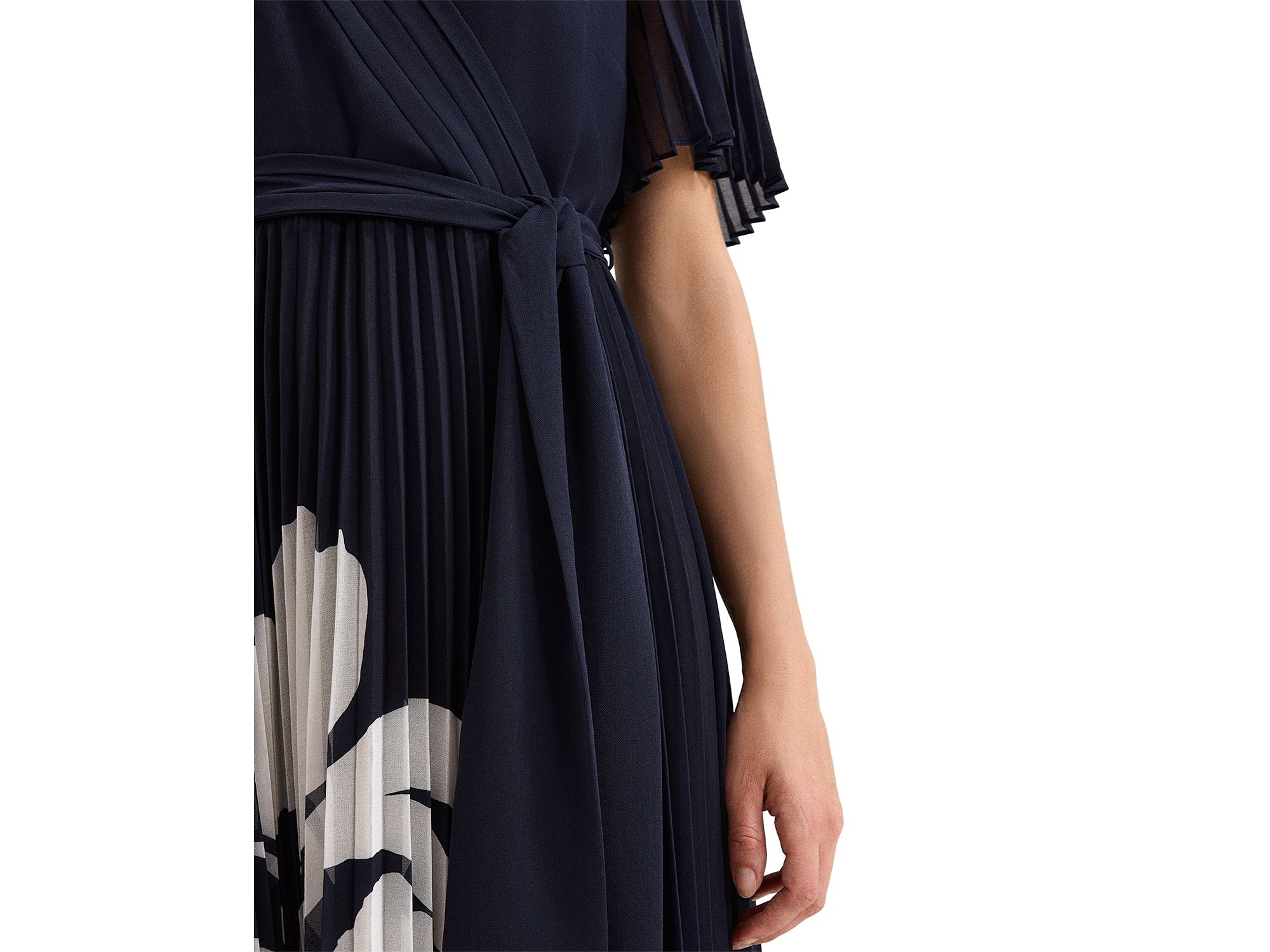 Abigail Pleated Wrap Dress — Image 4