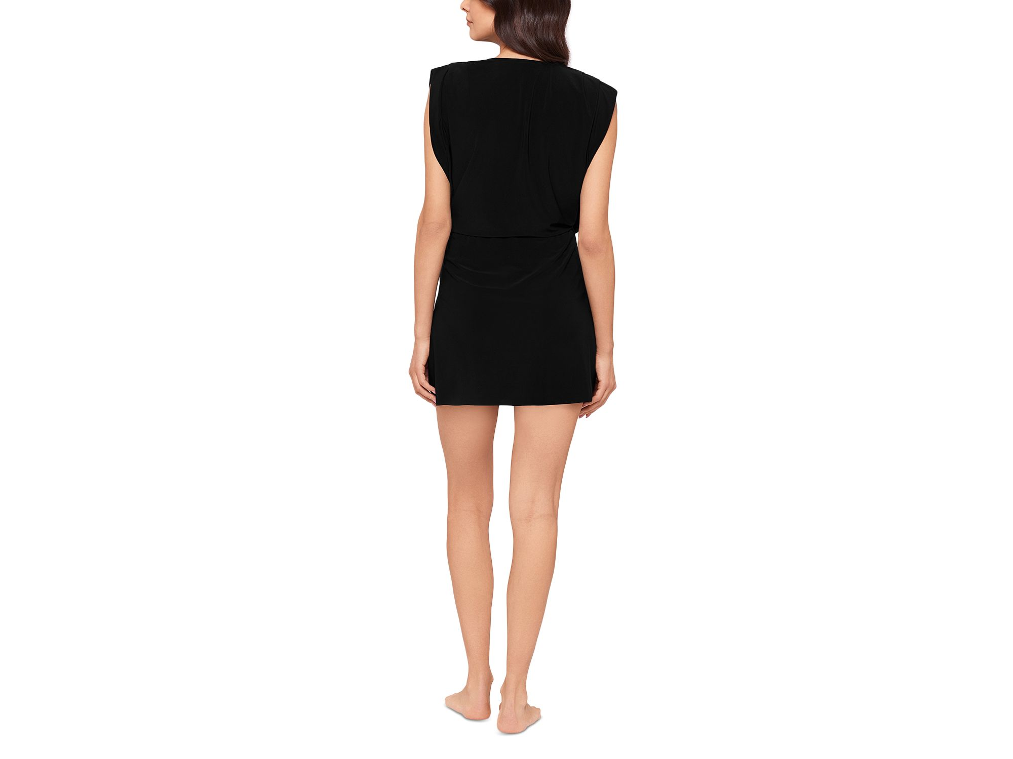 Surplice Plunge Dress Swim Cover-Up — Image 5