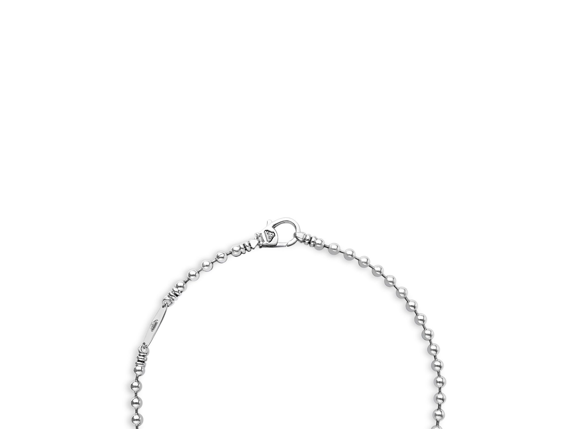 Sterling & 18K Yellow Gold Caviar Multi Strand Necklace, 16" — Image 5