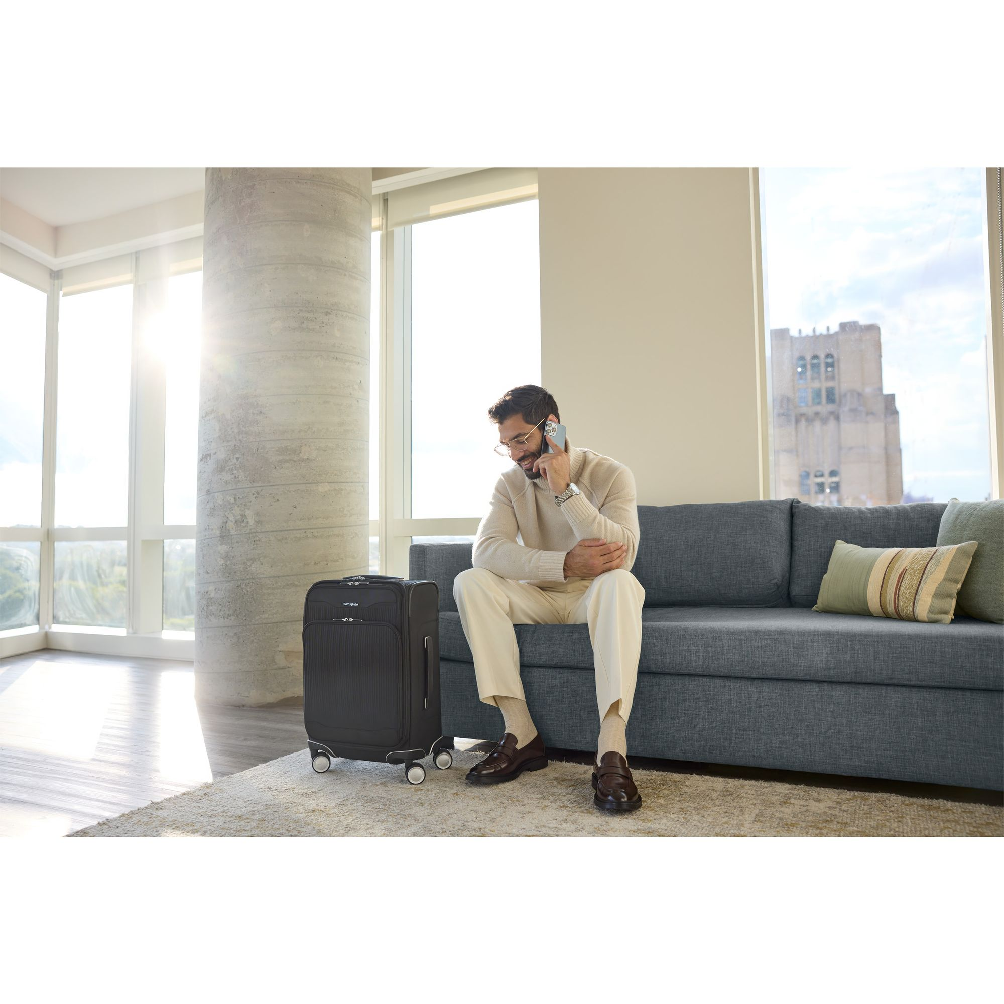 Silhouette 18 Softside Global Carry On Spinner Suitcase — Image 8