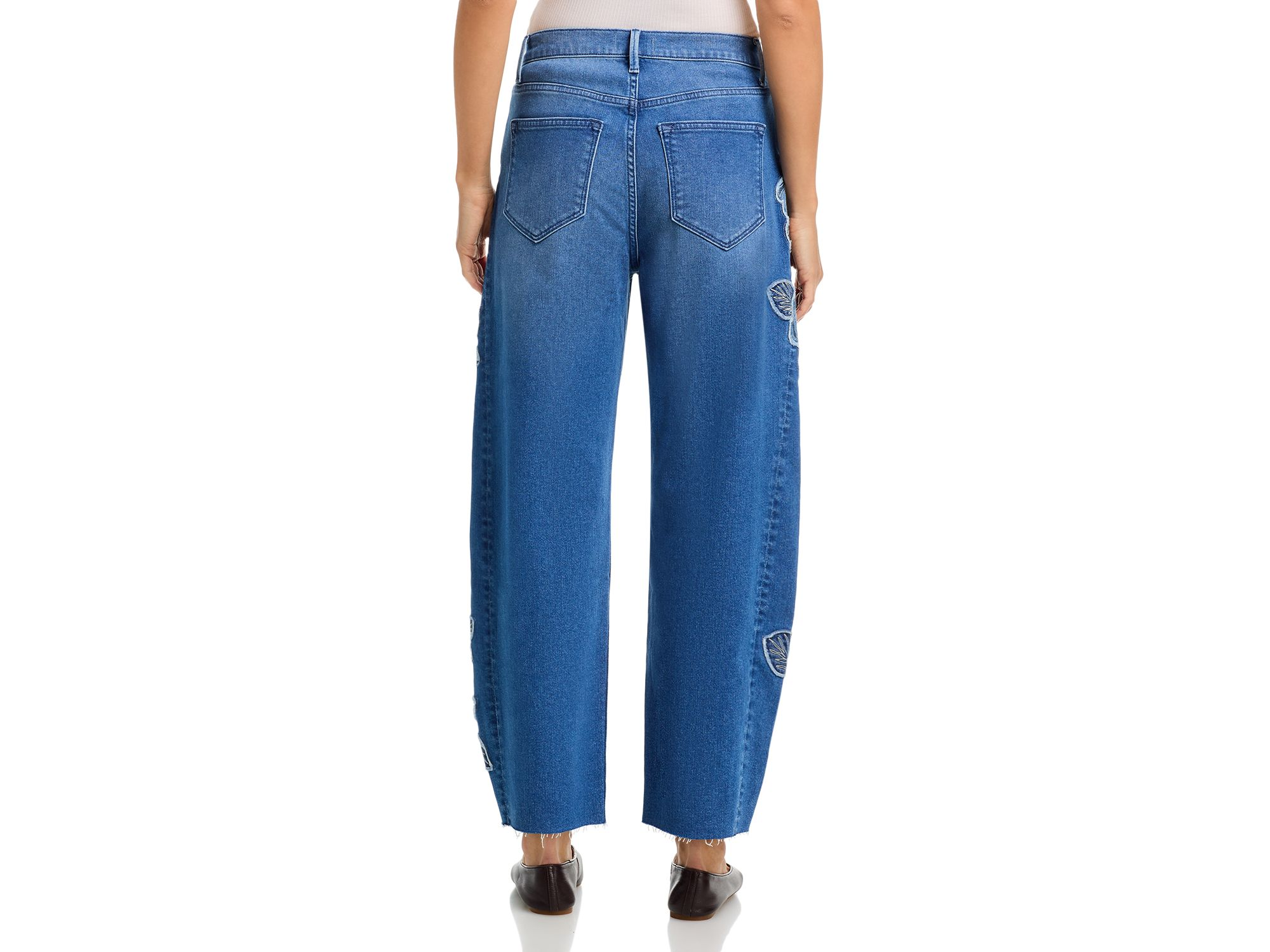 Parker x Rose High Rise Barrel Jeans in Medium Wash — Image 3