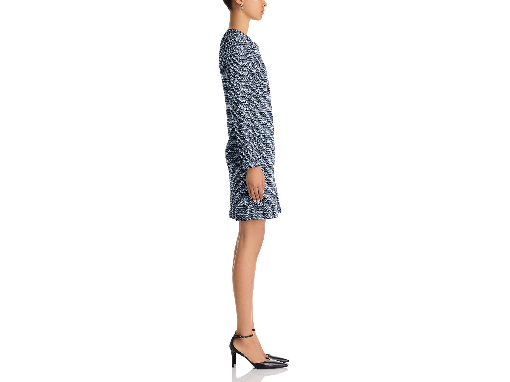 x Lani Lynn Keyhole Cutout Tweed Knit Sheath Dress — Image 5