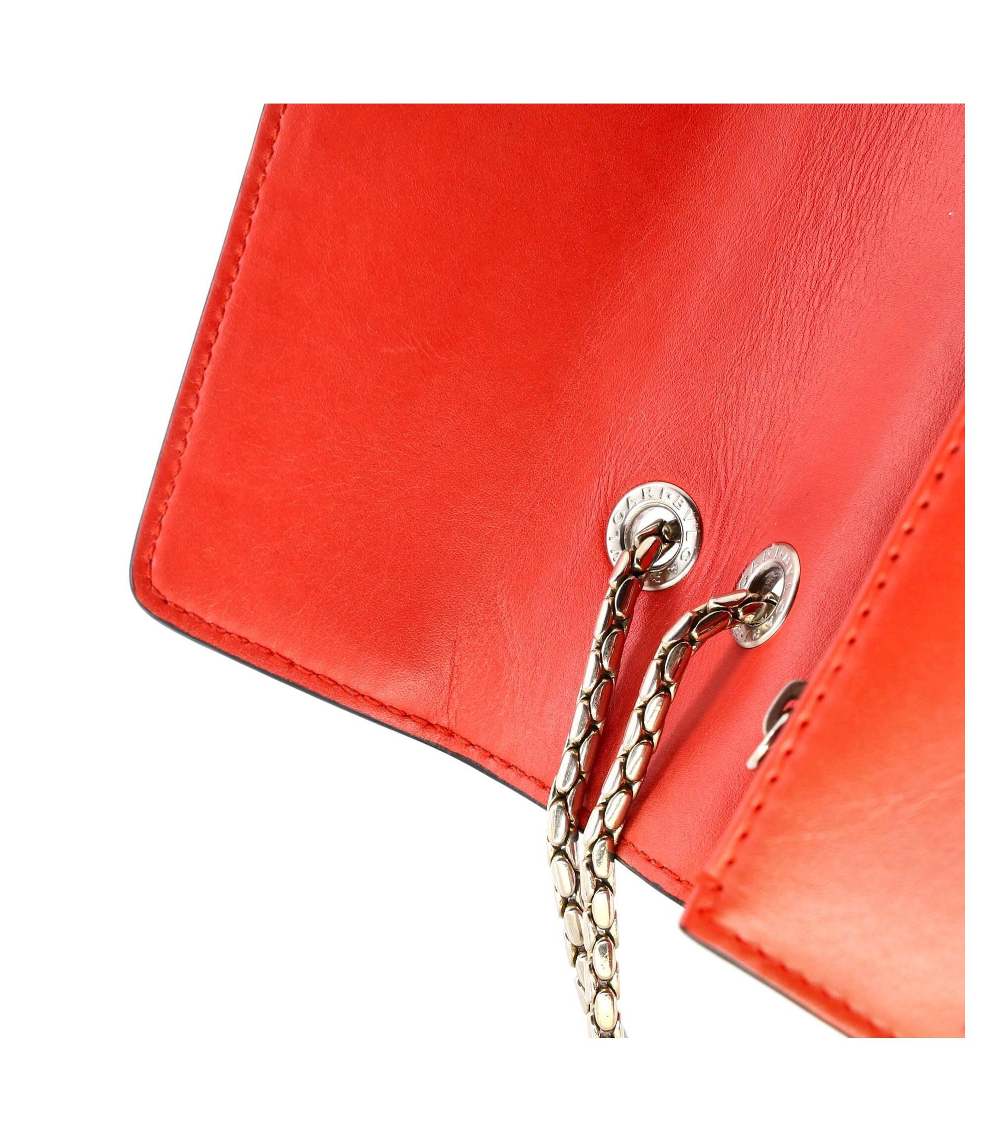 Medium Serpenti Forever Square Shoulder Bag Plisse Leather — Image 3
