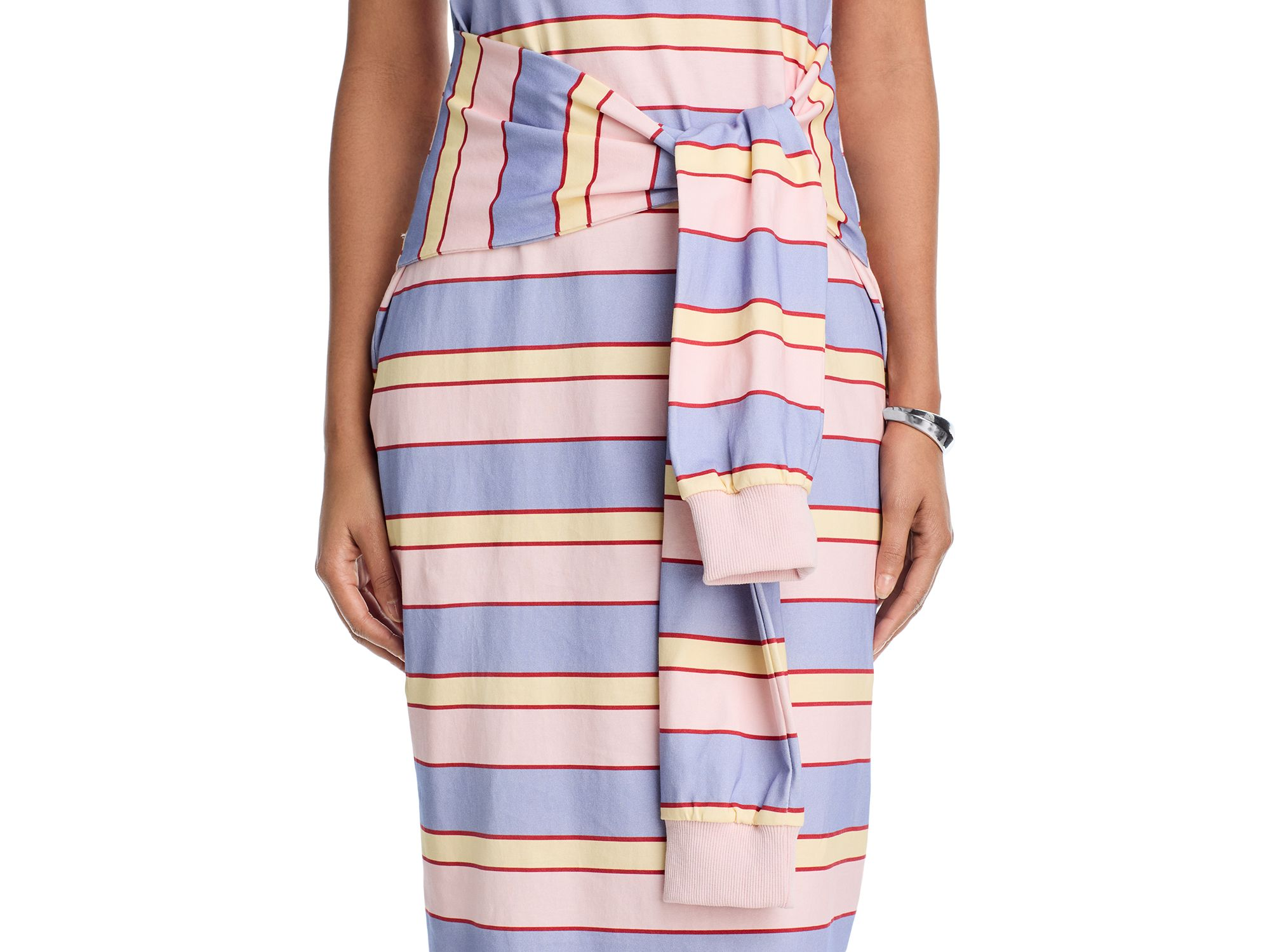Multi Stripe Tank Midi Dress - Exclusive — Image 3