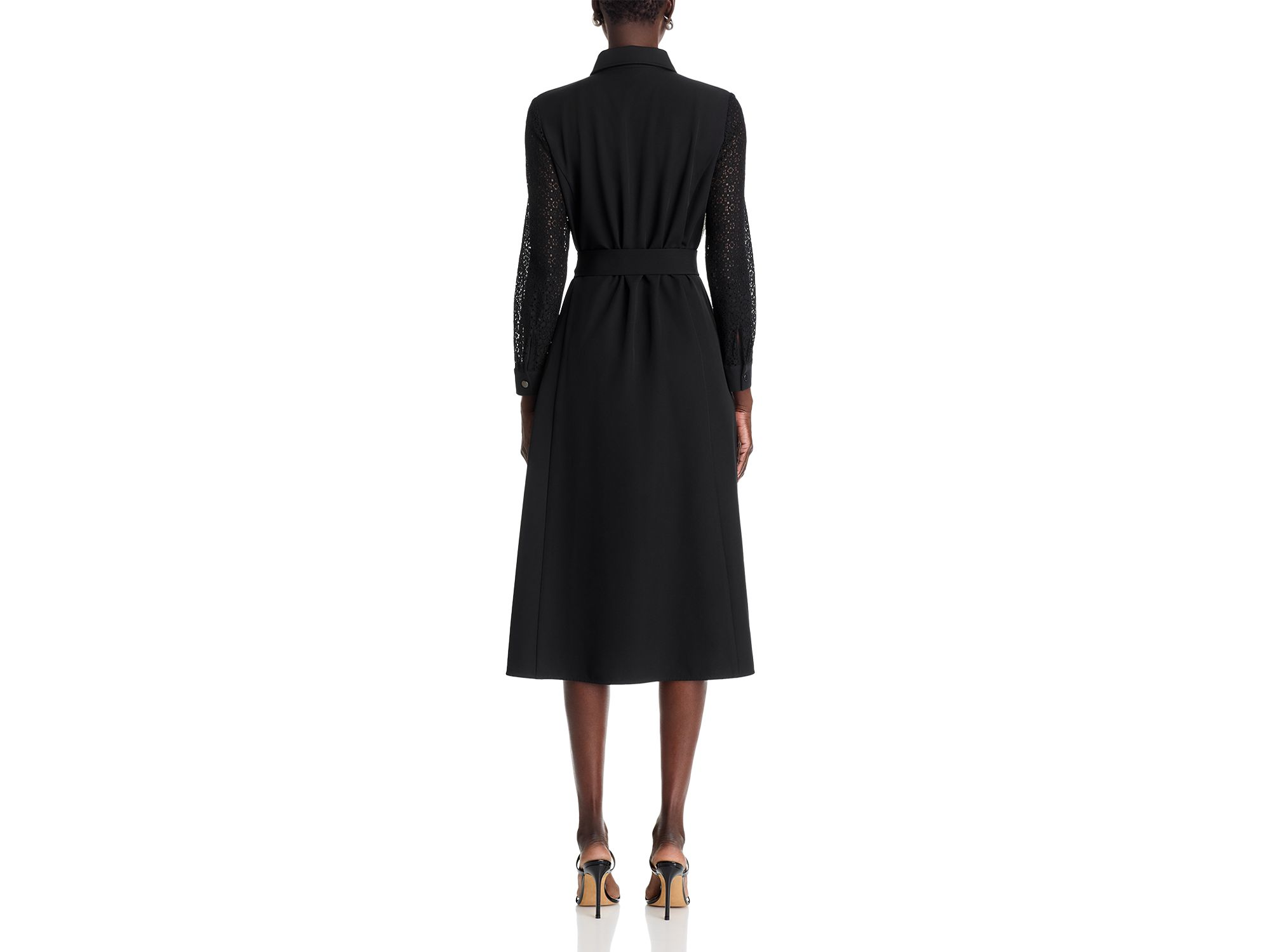 Color Blocked Lace Tailored Jacket Dress — Image 5