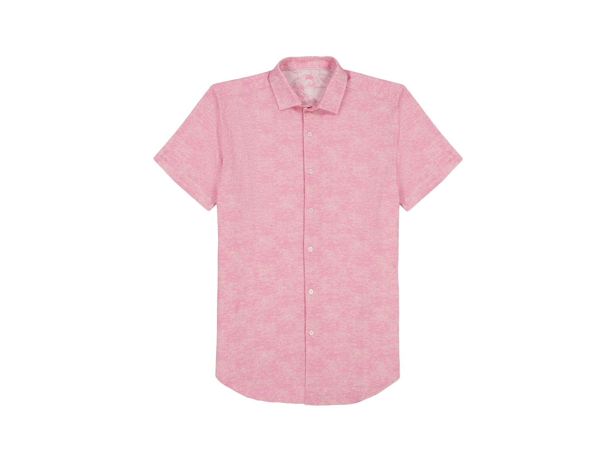 Reid Textured Short Sleeve Woven Shirt — Image 6