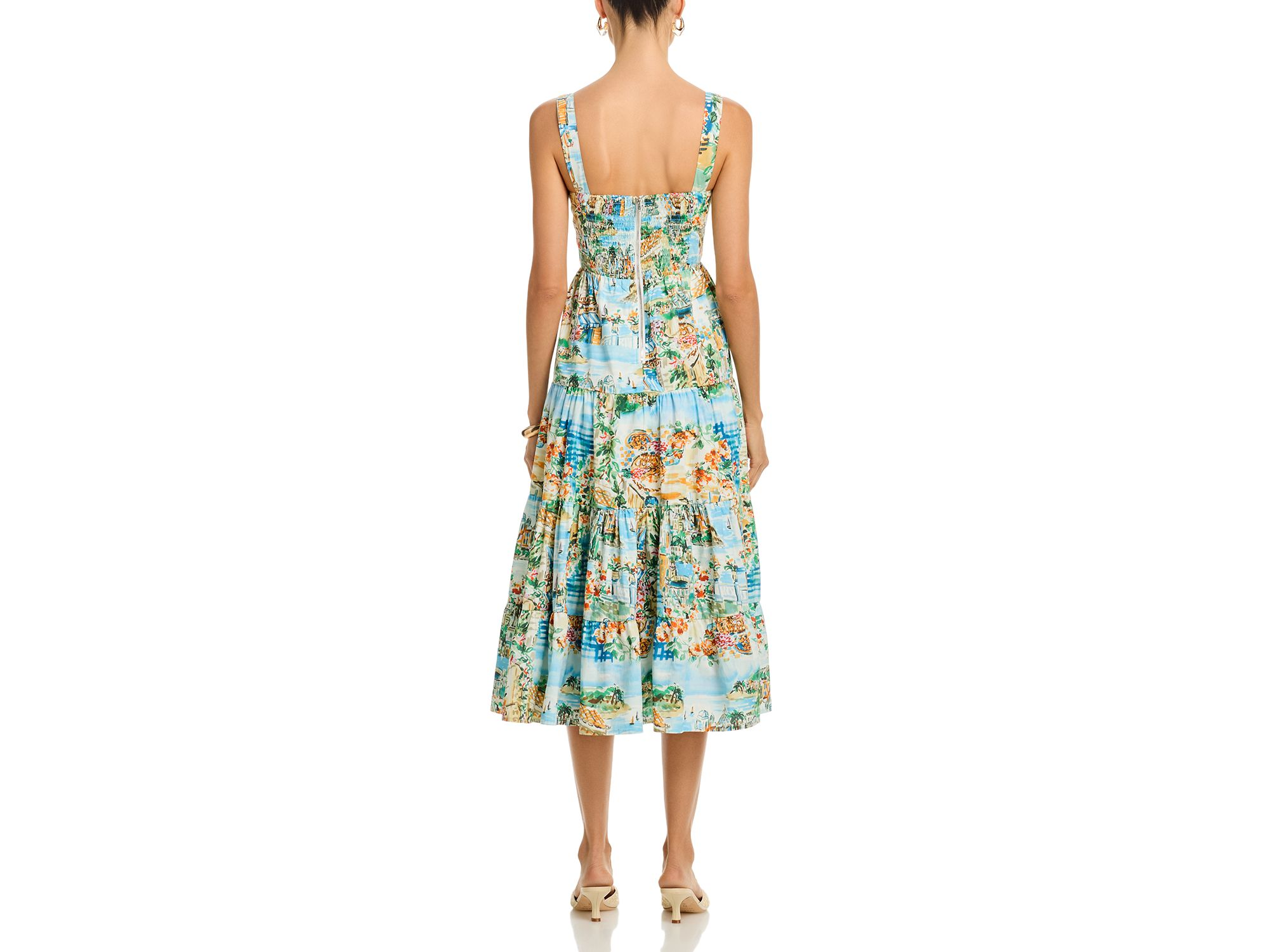 Sleeveless Vacation Scene Midi Dress - Exclusive — Image 3