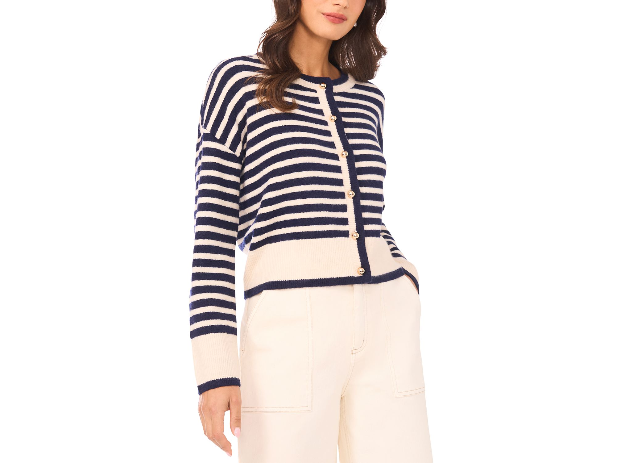 Stripe Cardigan Sweater — Image 6