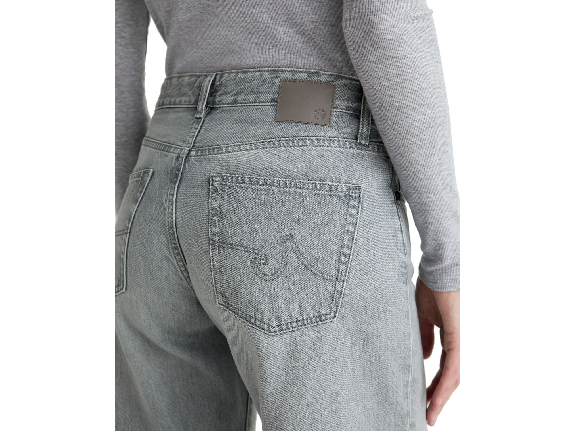 Adria Low Rise Wide Leg Jeans in Al Fresco — Image 3