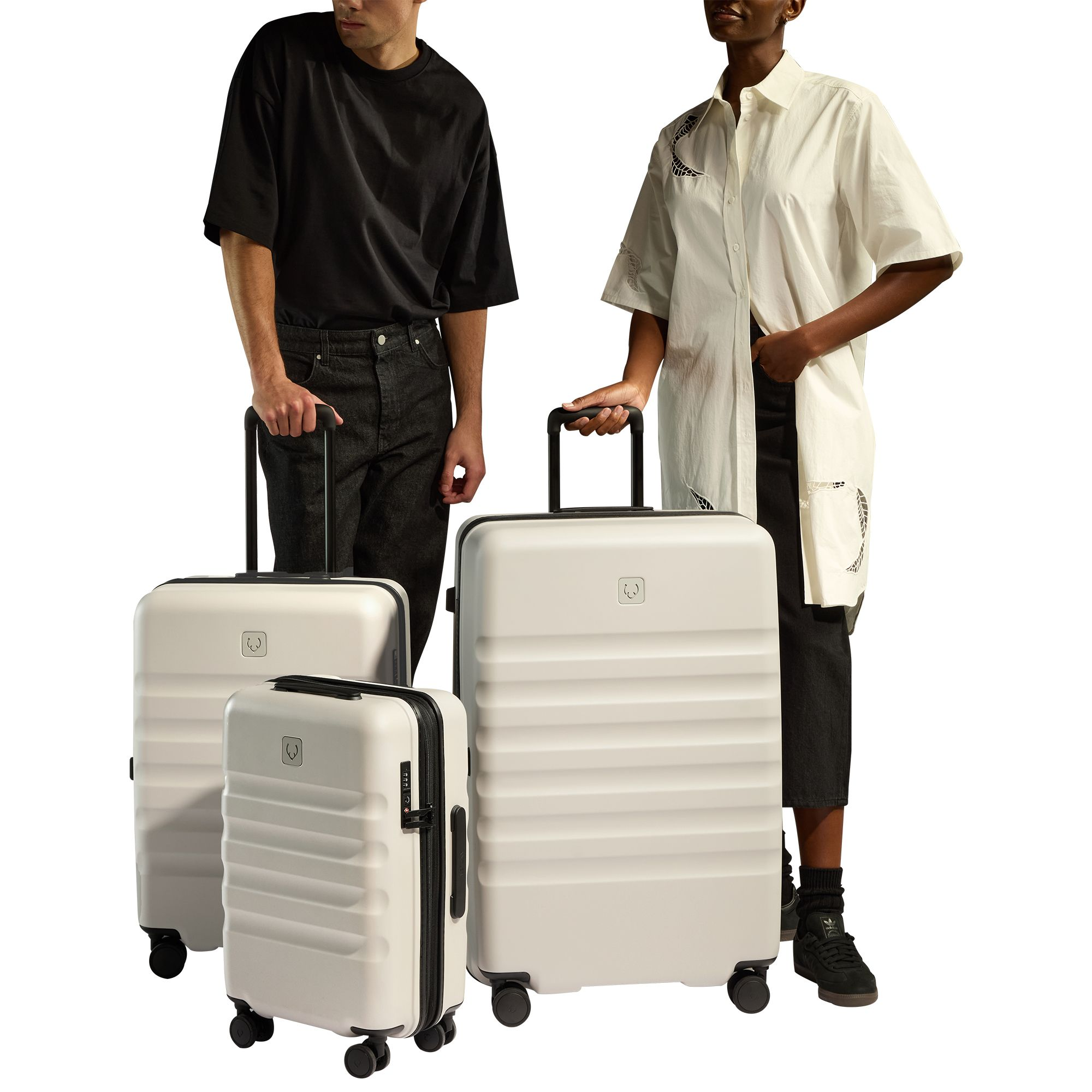 Icon Stripe Medium Suitcase — Image 4