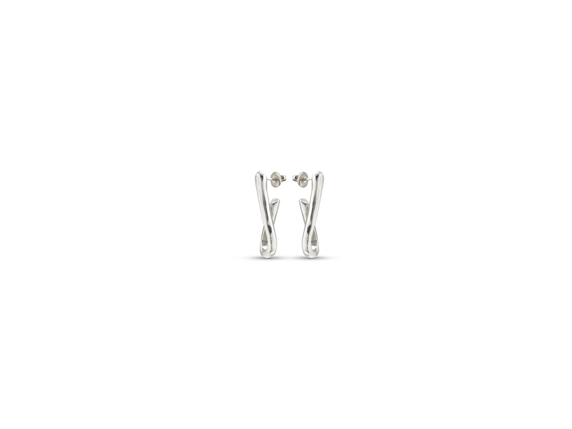 Wave Hoop Earrings — Image 3