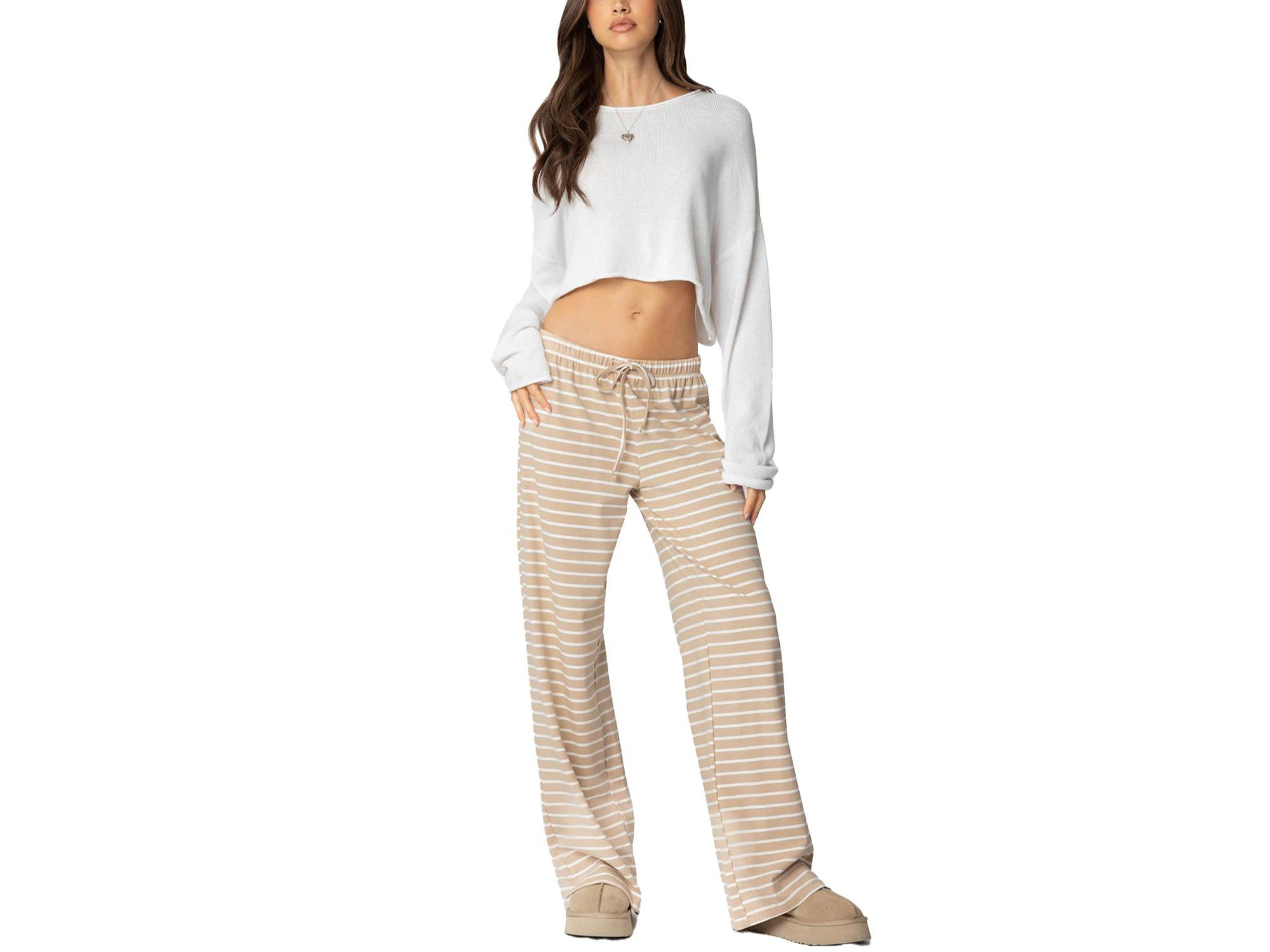 Jona Stripey Slit Pants — Image 3