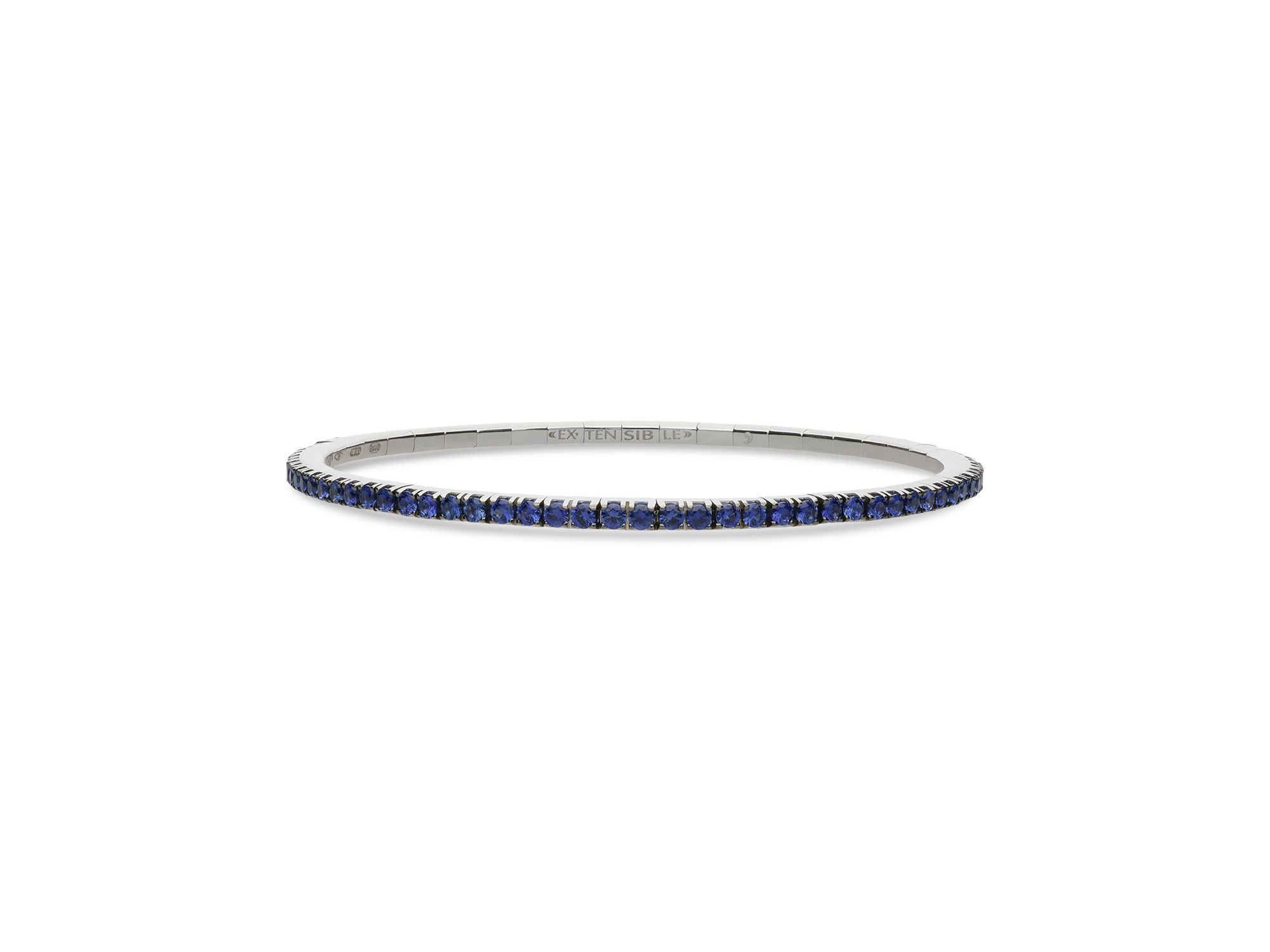 Sapphire Stretch Tennis Bracelet - Image 1