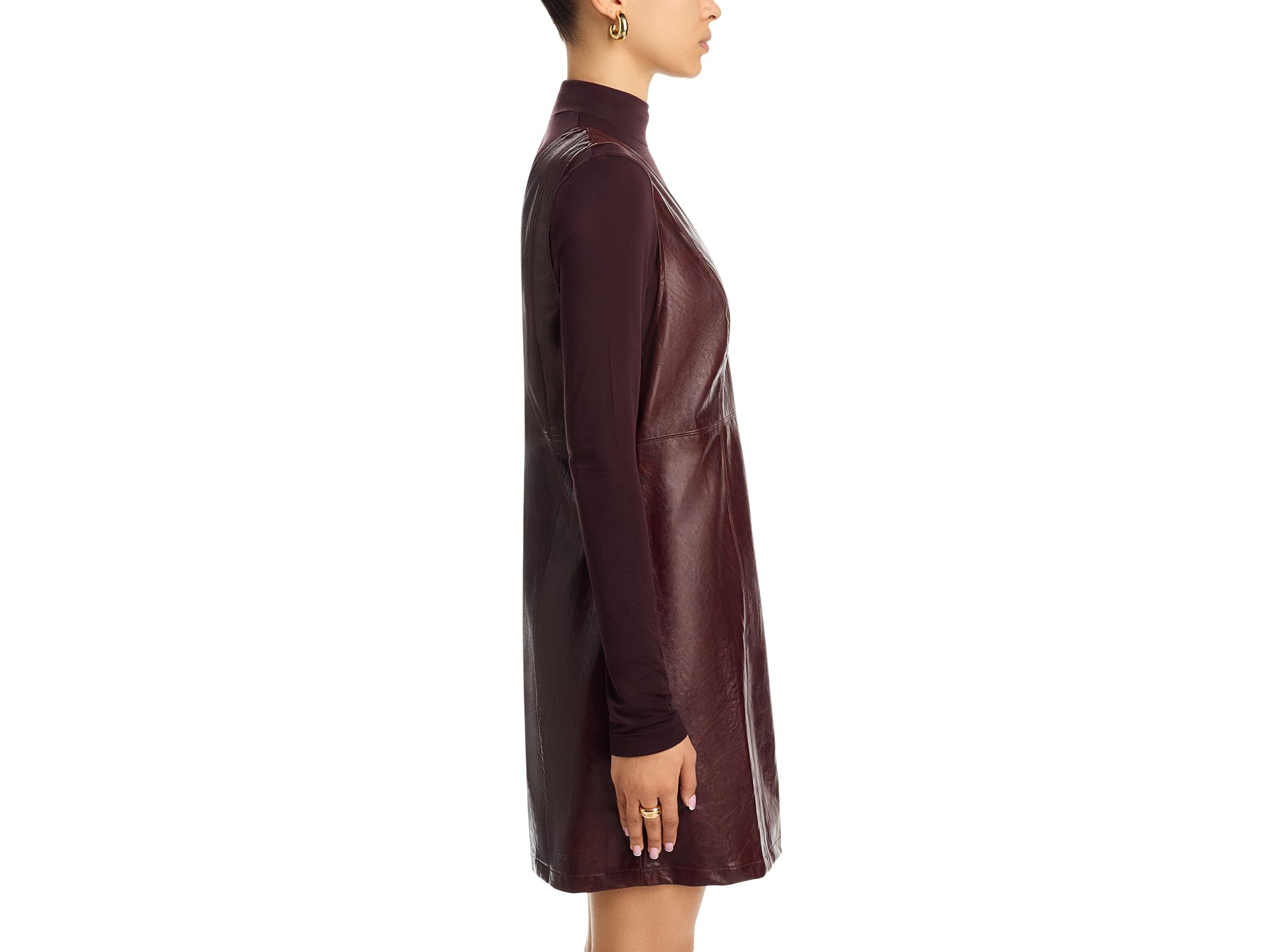 Valor of Venus Faux Leather Mini Dress — Image 4