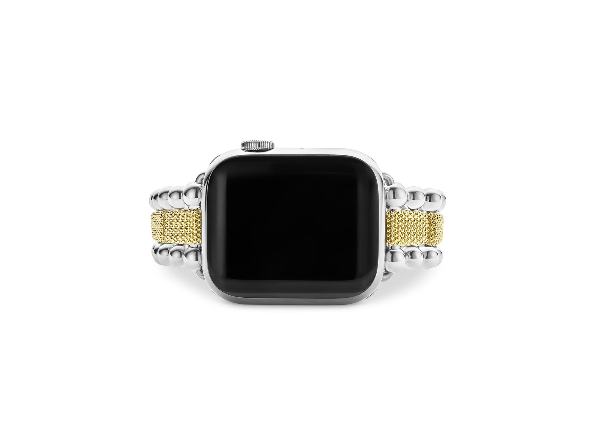Caviar 18K Gold & Sterling Silver Beaded Apple Watch® Bracelet, 38mm-45mm — Image 7