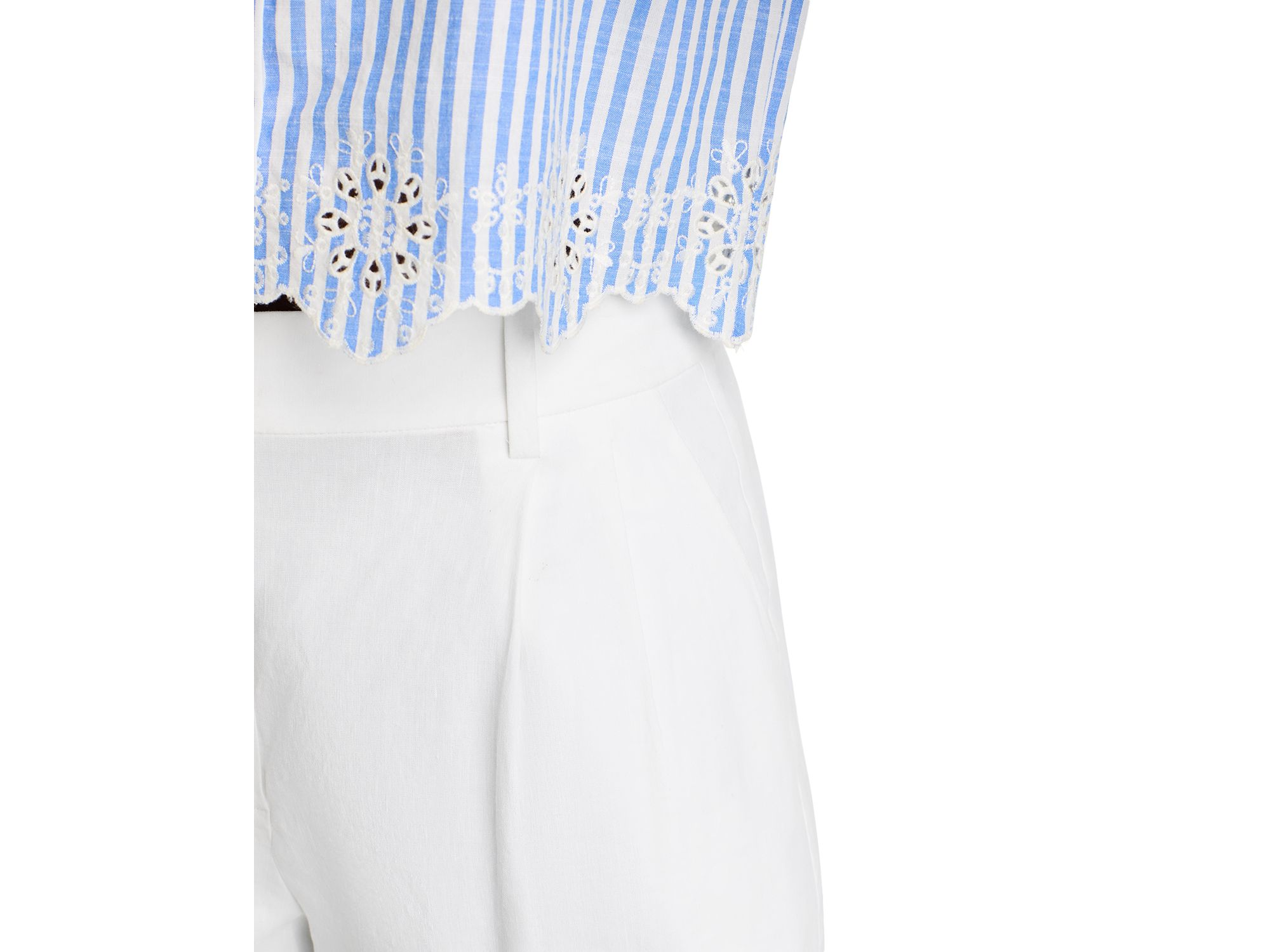 Eyelet Stripe Poplin Button Down Shirt - Exclusive — Image 5