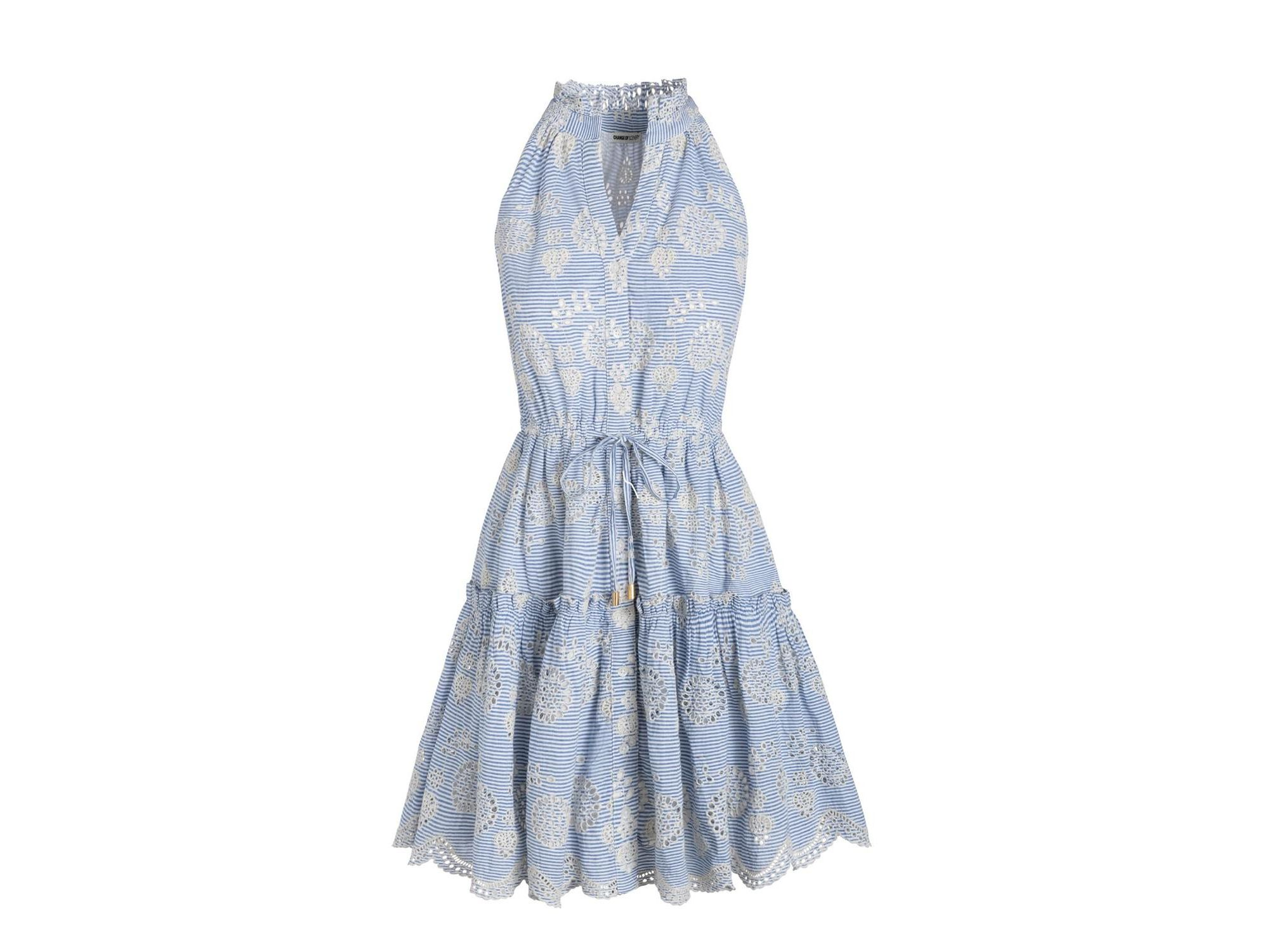 Charlotte Sleeveless Eyelet Shirt Dress — Image 6