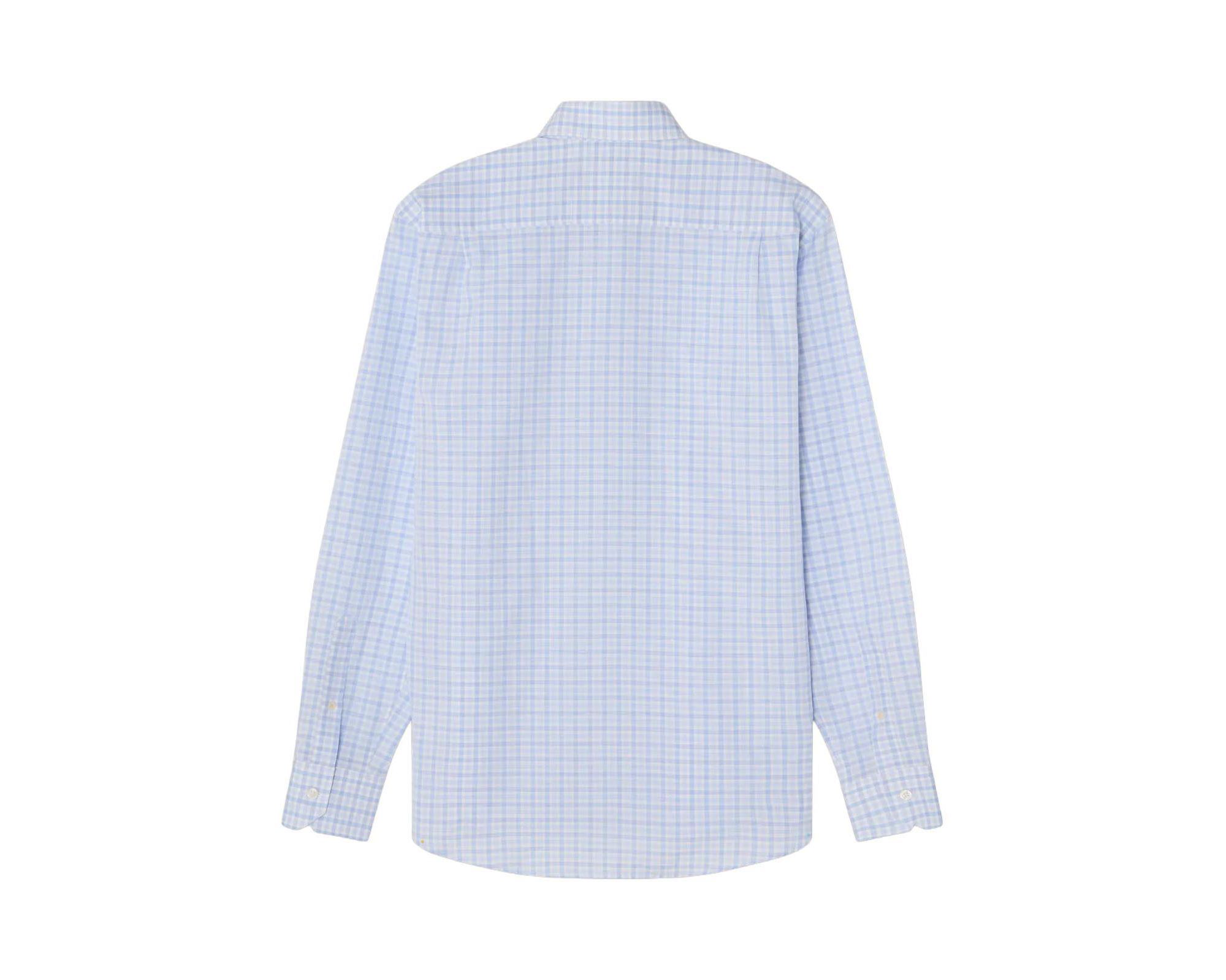 Reynolds Check Cotton/Linen Classic Fit Shirt — Image 3