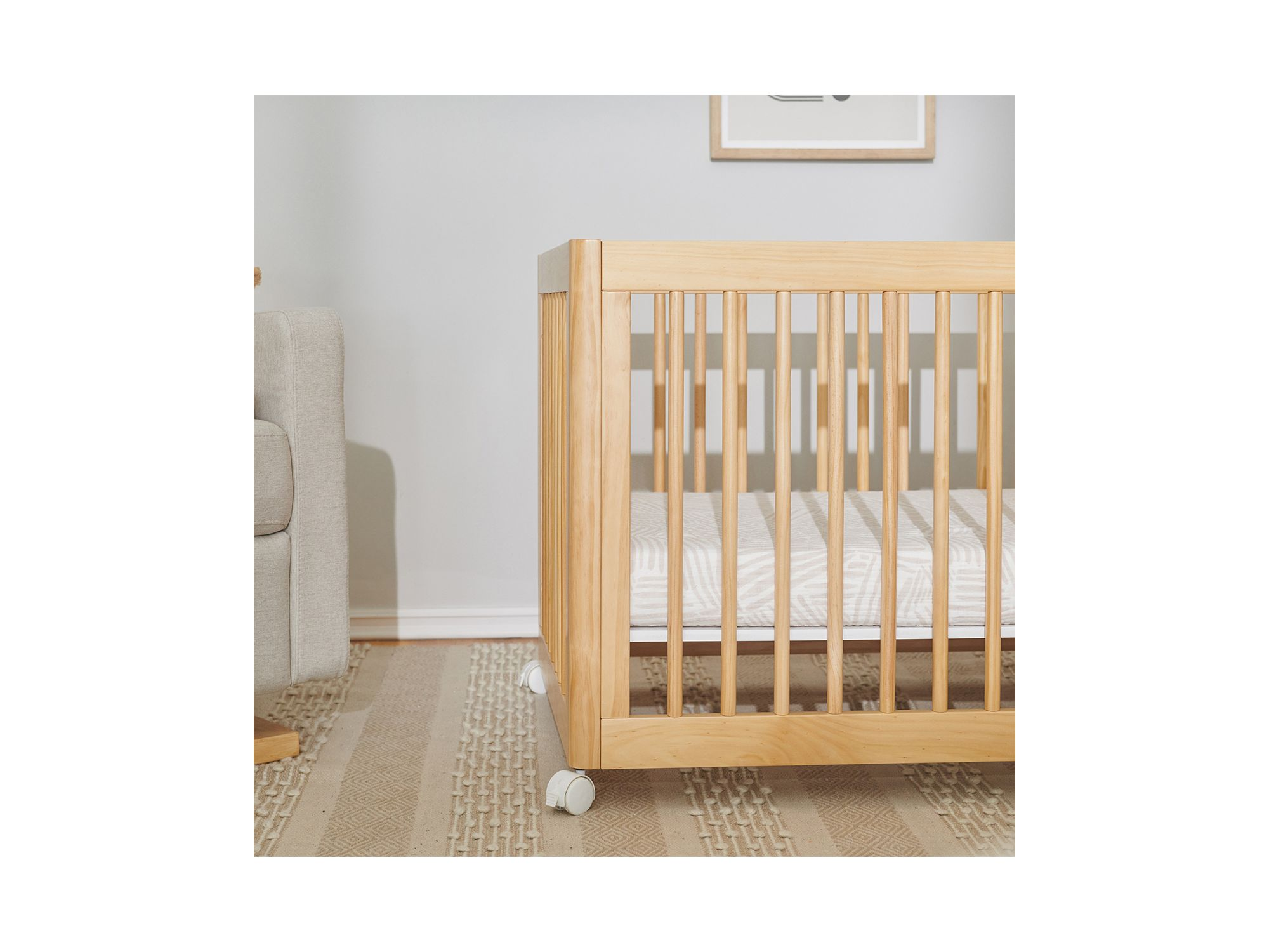 All Stages Midi Crib Sheet in GOTS Certified Organic Muslin Cotton — Image 9
