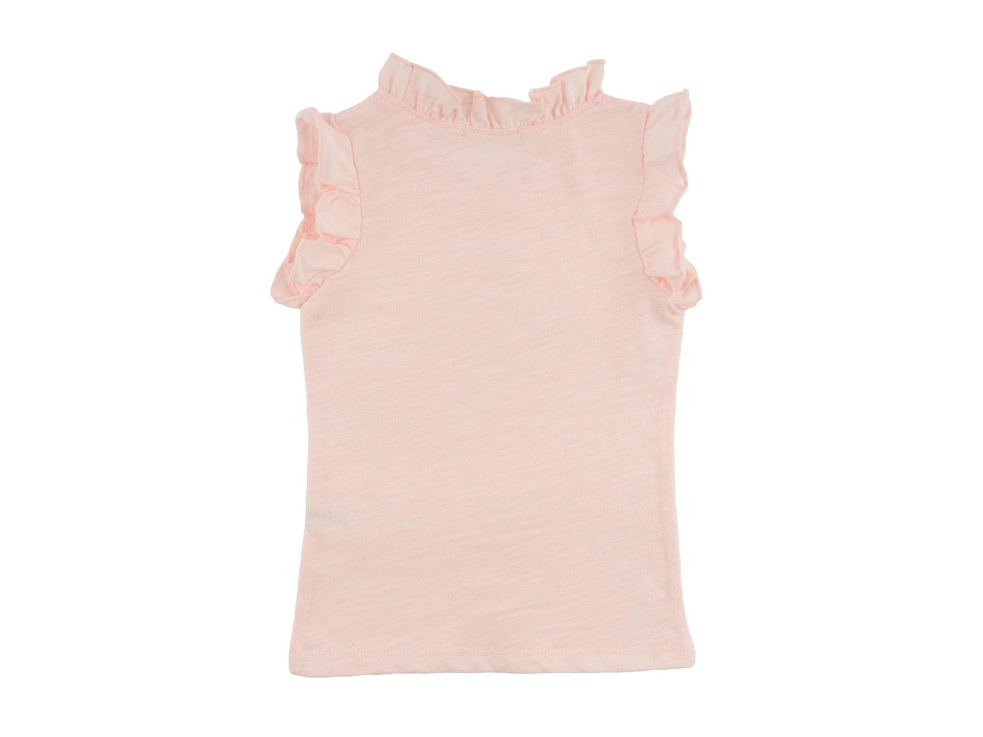 Girls' Rebekah Ruffle Pale Pink Slub Tank - Baby — Image 3