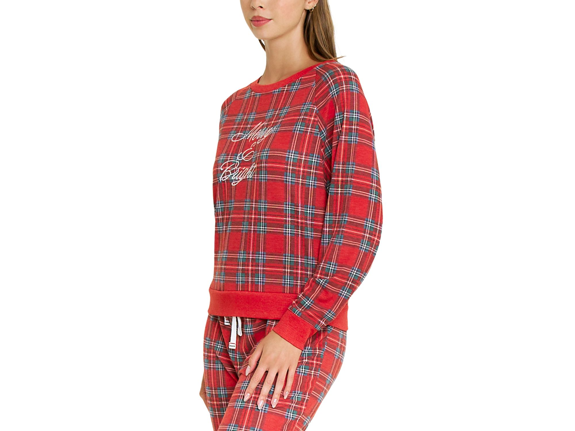Star Seeker Lounge Set in Santa Plaid — Image 3