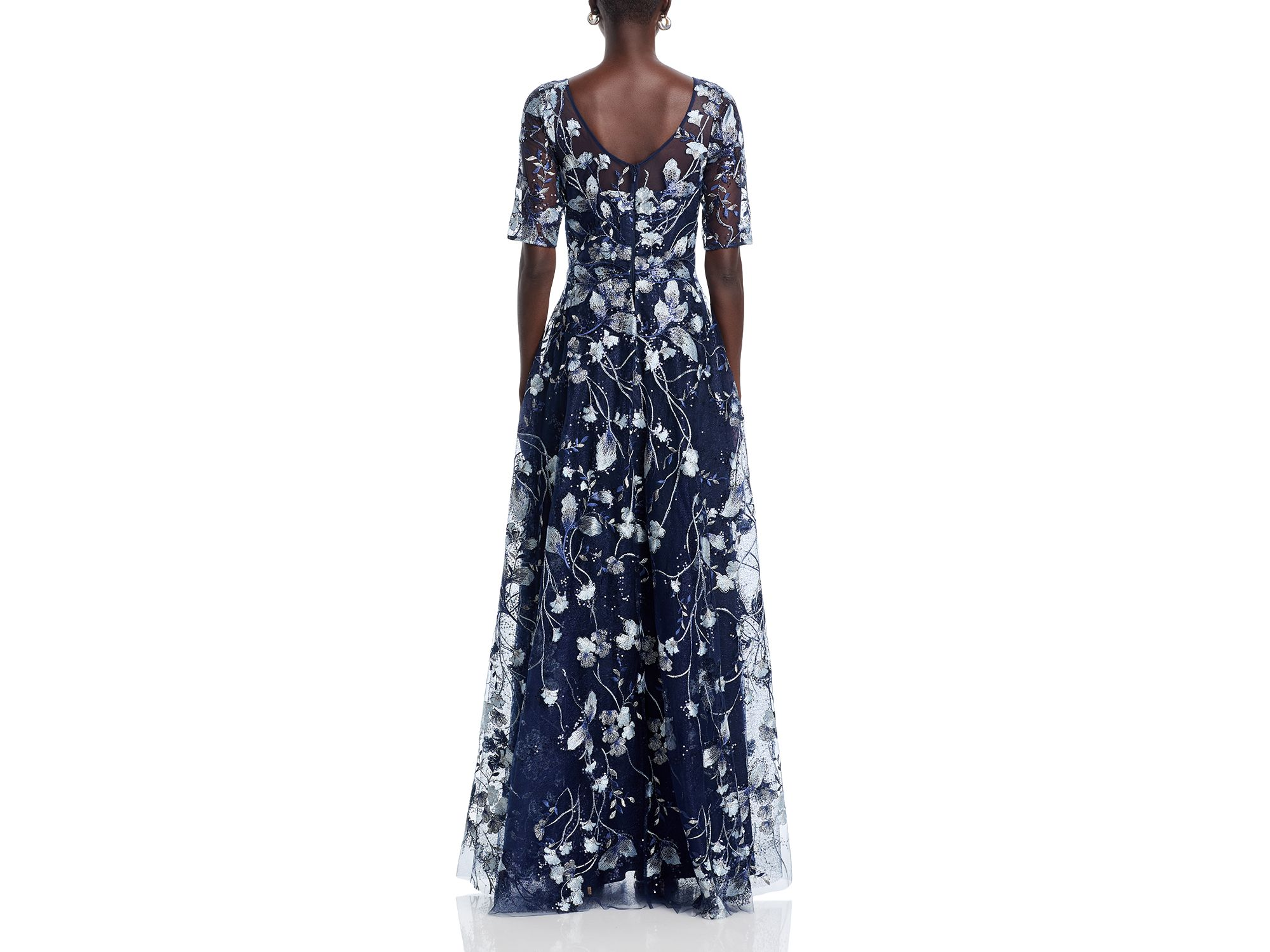 Floral Embroidered Gown — Image 4